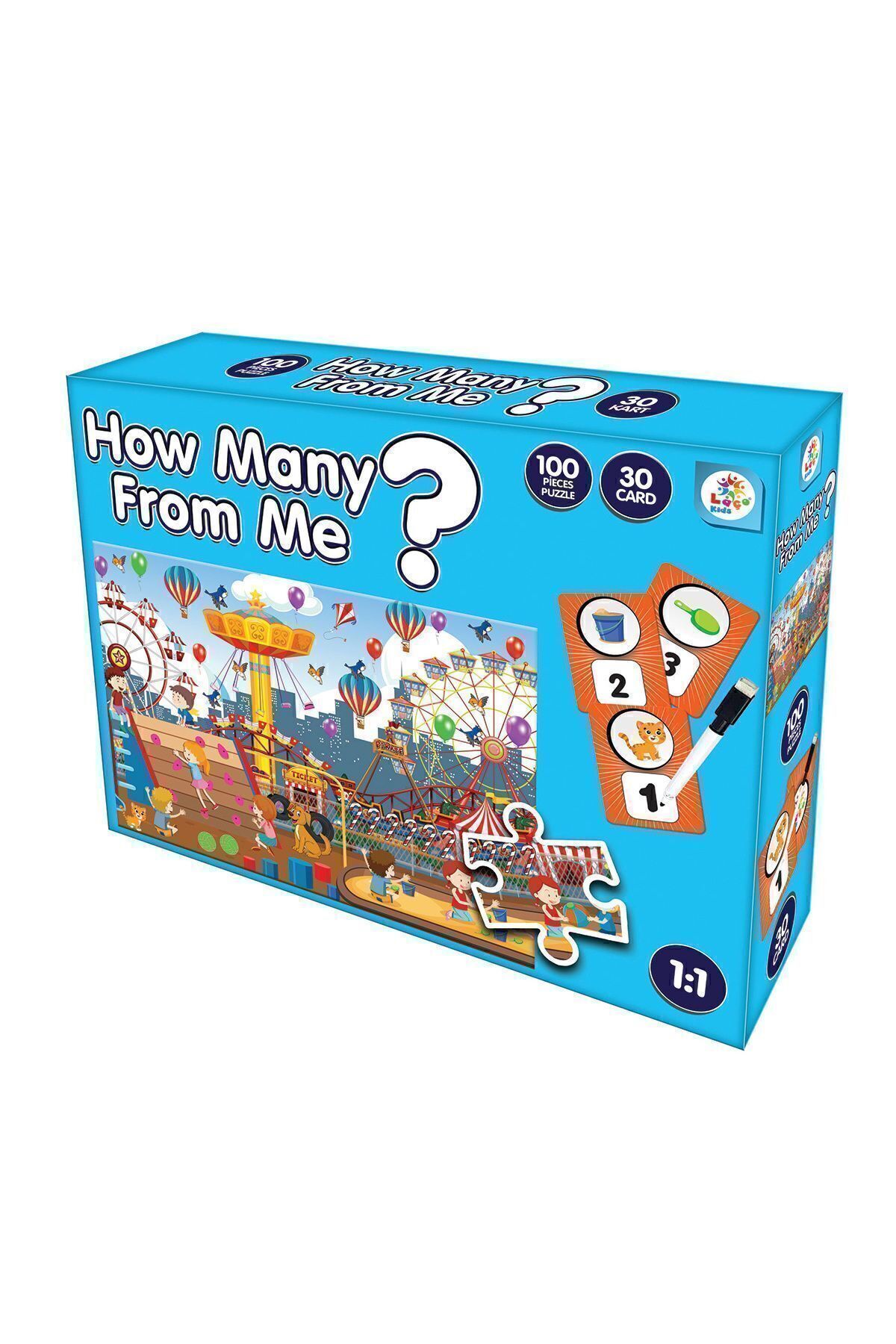 LAÇO KİDS Eğitici Benden Kaç Tane Var Lunapark Puzzle Oyun fotoğrafı 2 (önizleme)
