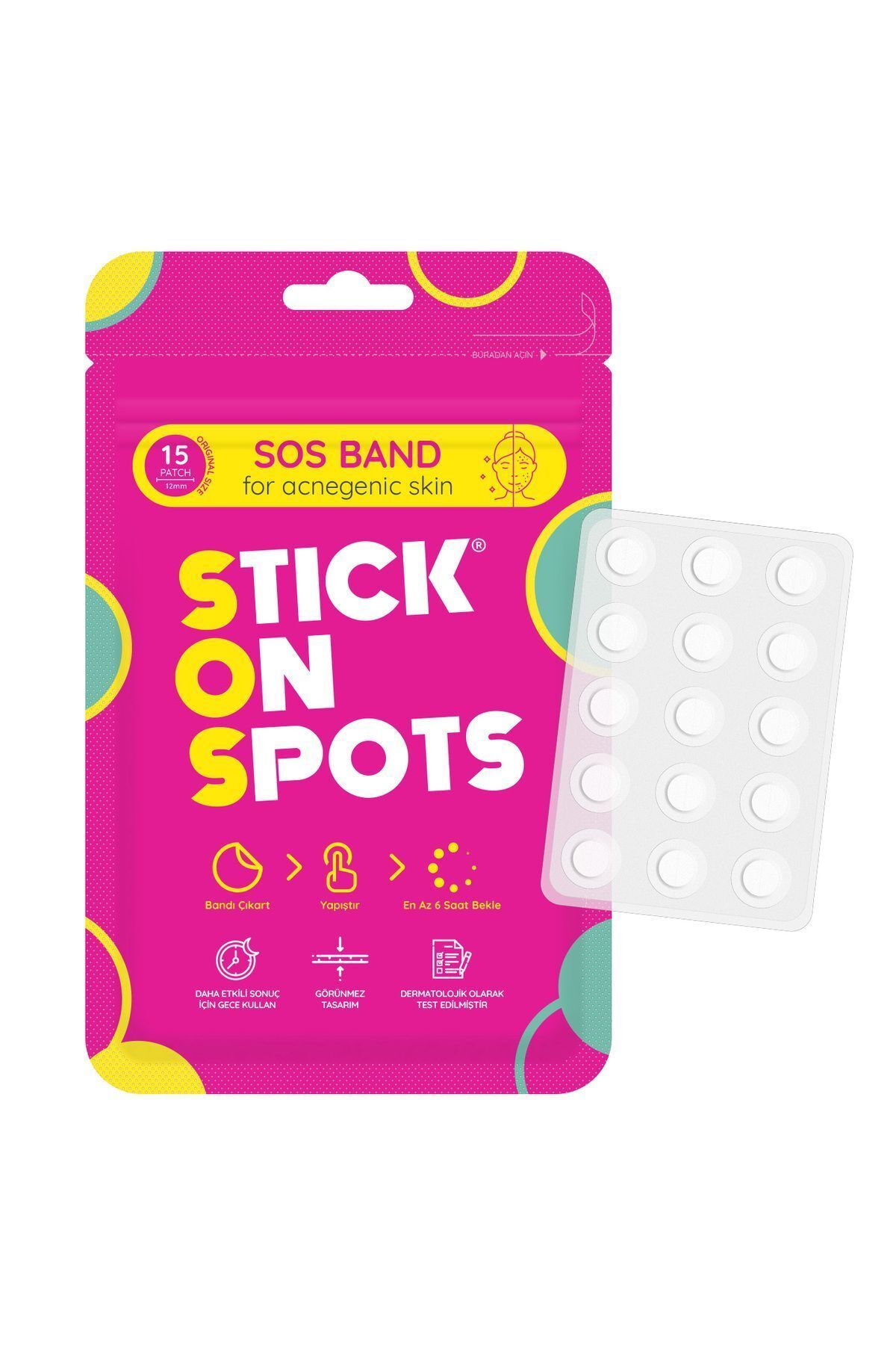 Sos Band - 15 Pcs/Acne Patch X2 Sos Band Stick On Spots