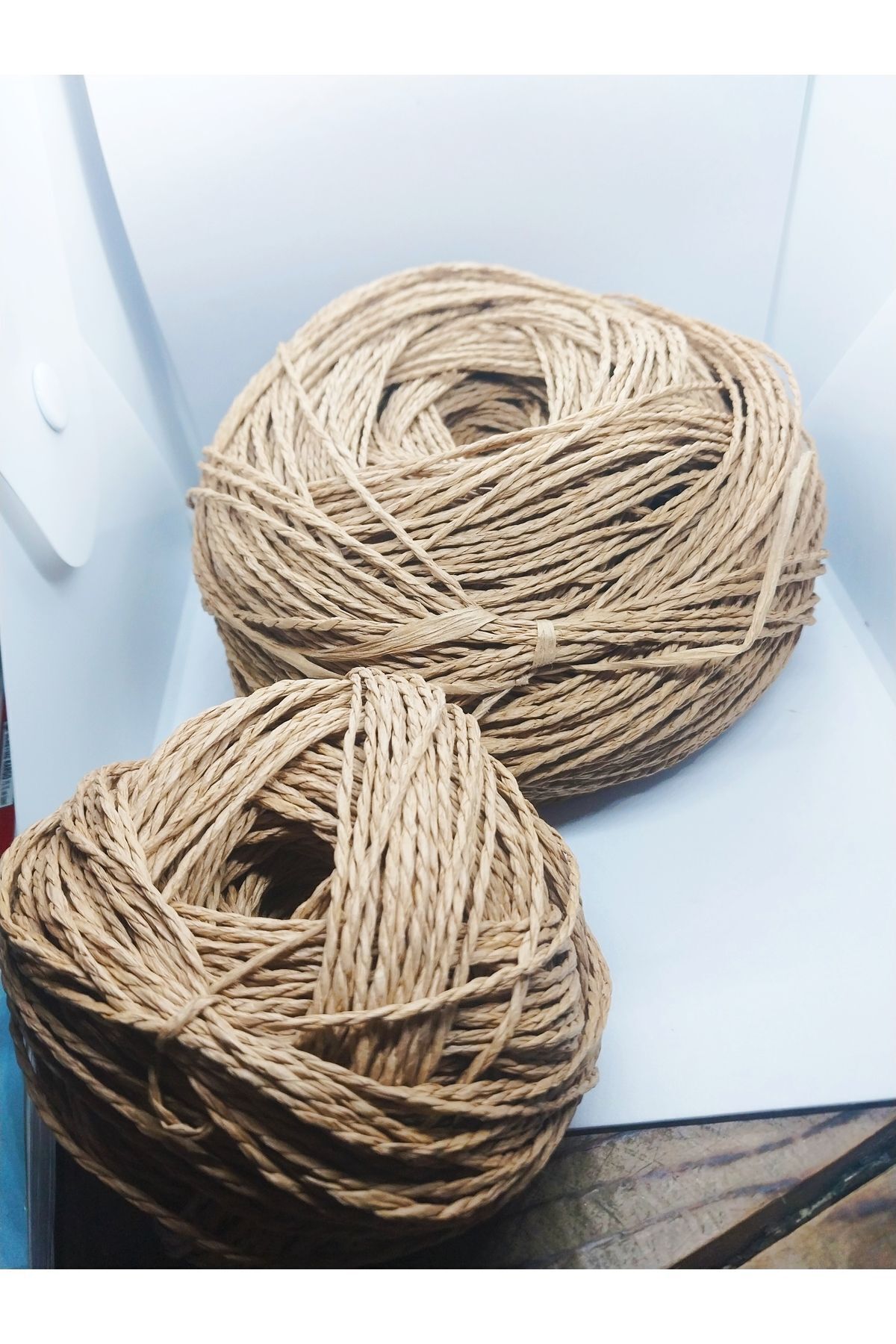 Handmade-Paper String Fabric - Wrapped and Ready, Knitted String - Paper Bag 1