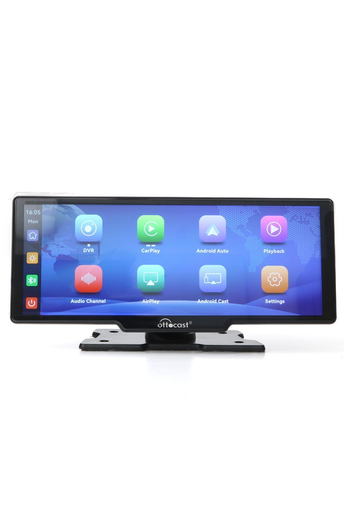 Ottocast-10'' Portable Apple Carplay - Android Auto/Airplay Cast, Car Display with Front and Rear Camera 1