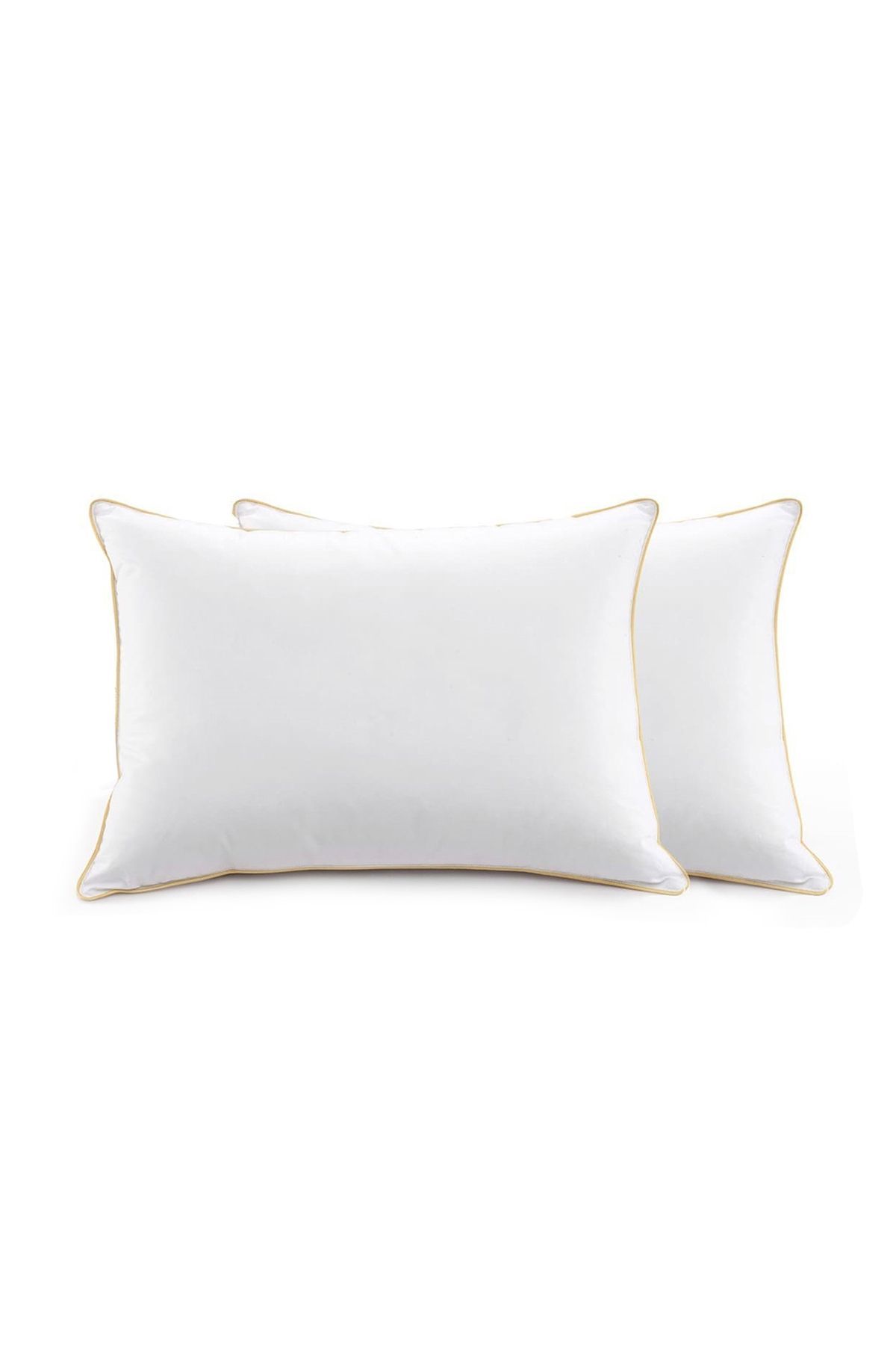 In House-4 Pieces Microfiber Prime Hotel Pillow with Golden Line - 75x50 cm 4