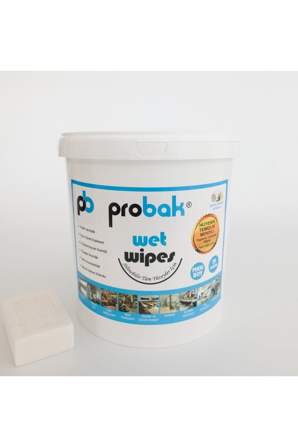 probak Wet Wipes Islak Kova Mendil Beyaz Sabun Kokulu Min.75 Mt (ort.300 Adet) fotoğrafı 5 (önizleme)