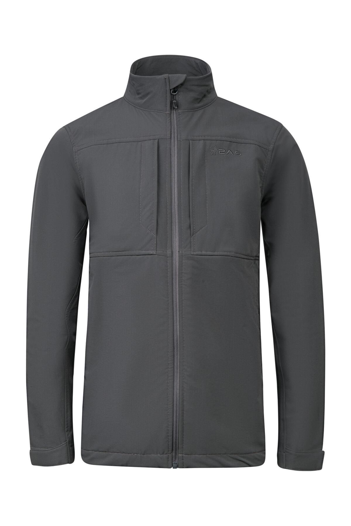 2AS-Men's Wool Jacket - Walker Merino Anthracite 1