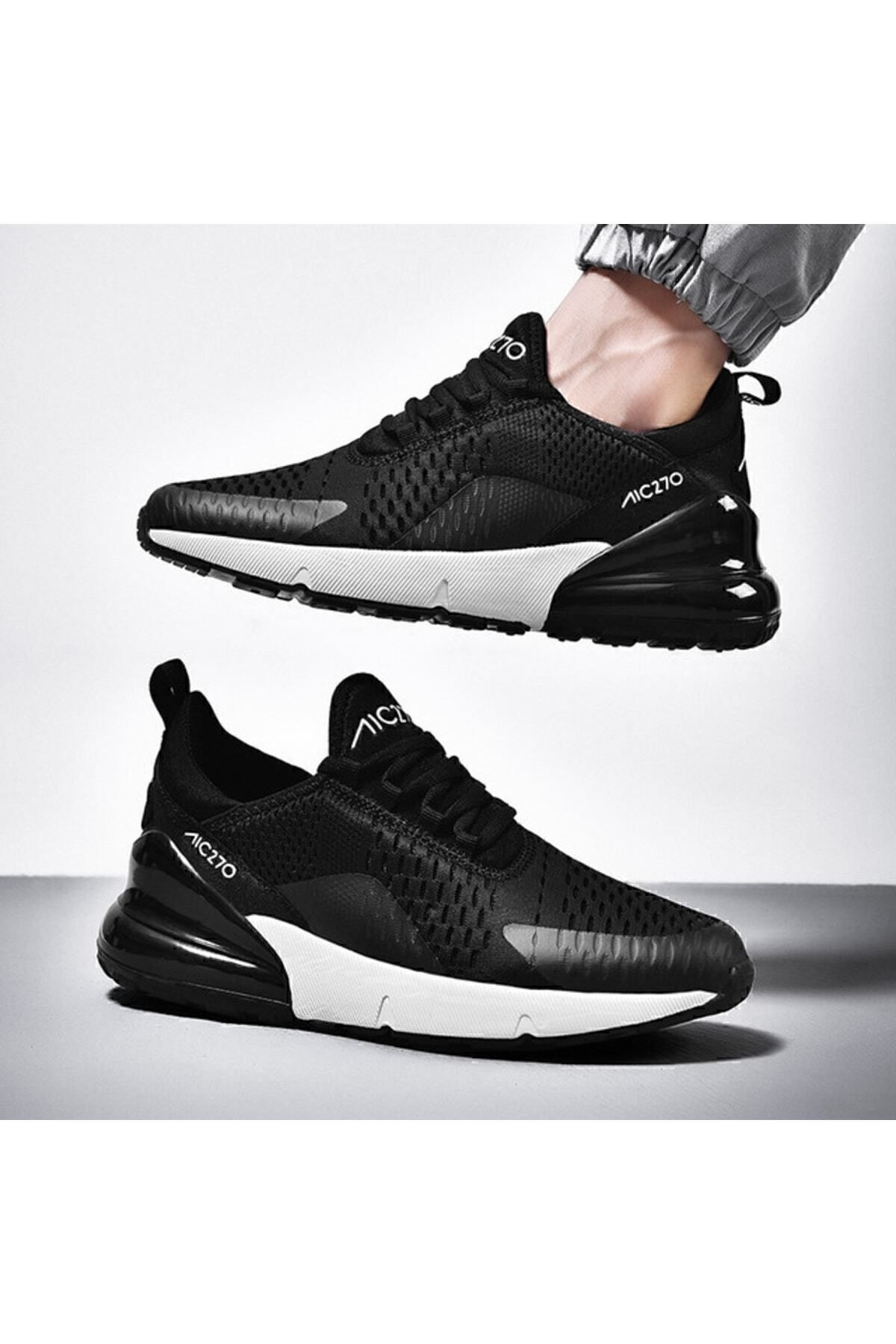 courant quotidien noir air blanc sneaker sports 270