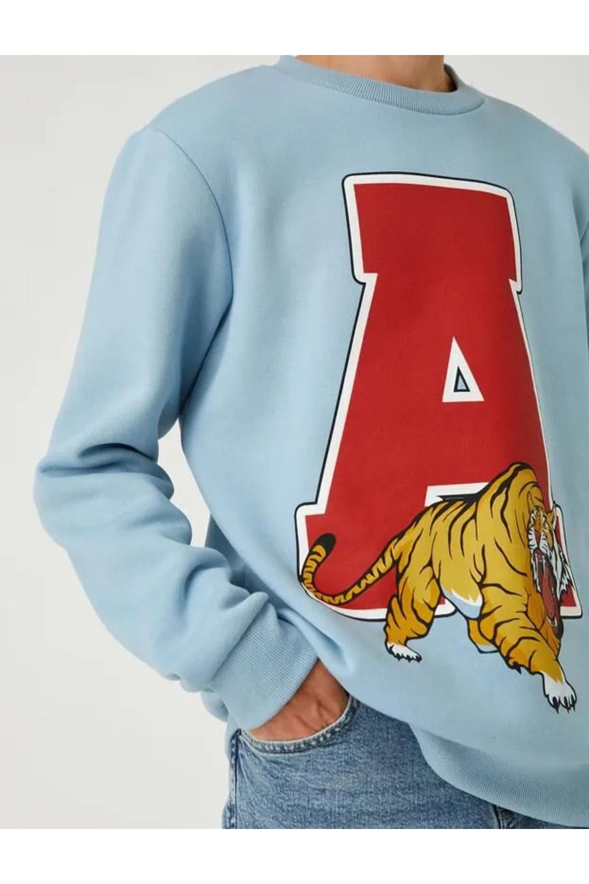 سویشرت مردانه آبی کوتون | SS0000000016912 اورجینال - تصویر 5