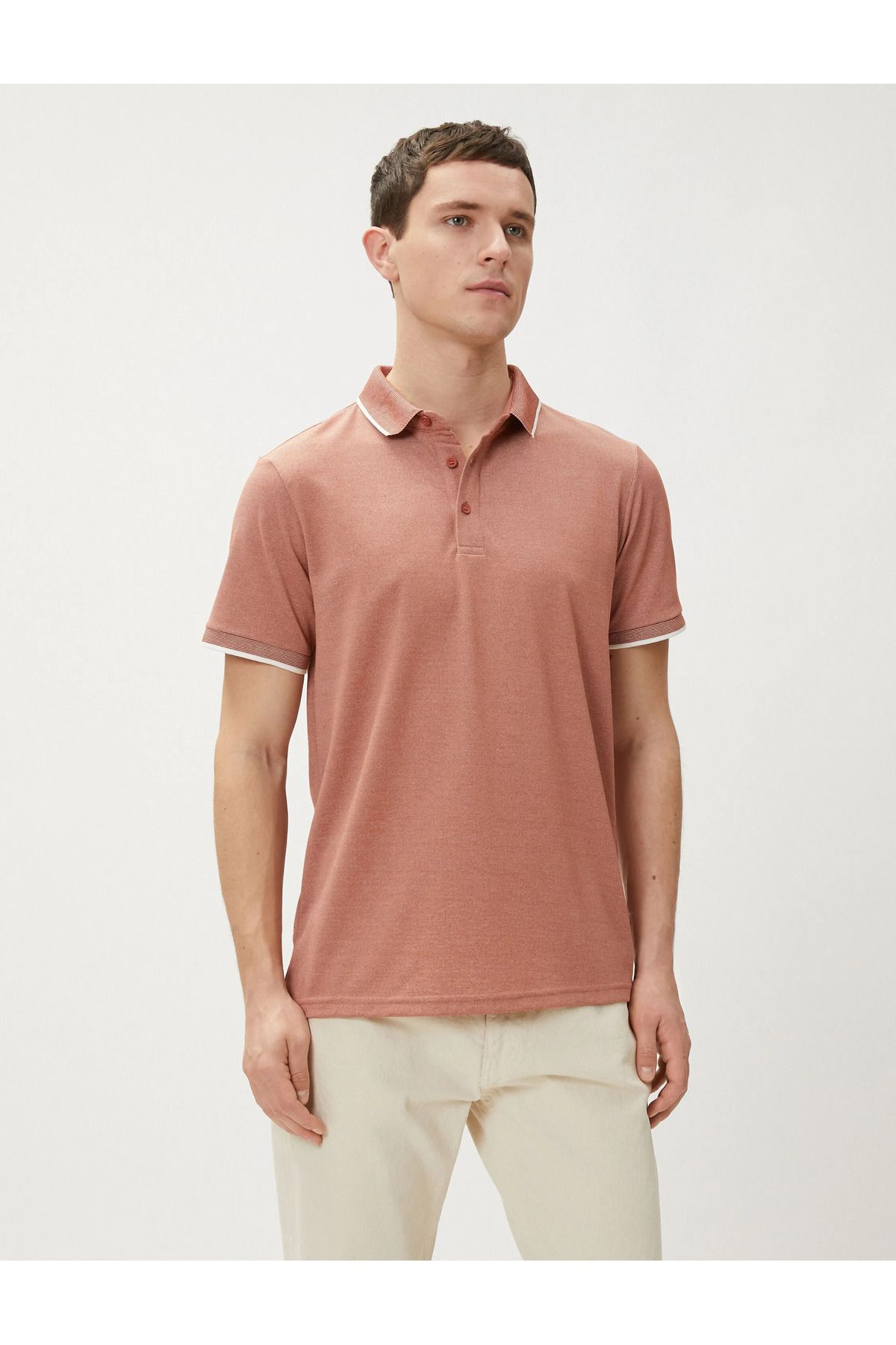 تیشرت مردانه نارنجی کوتون | SS0000000032099 اورجینال - تصویر 3