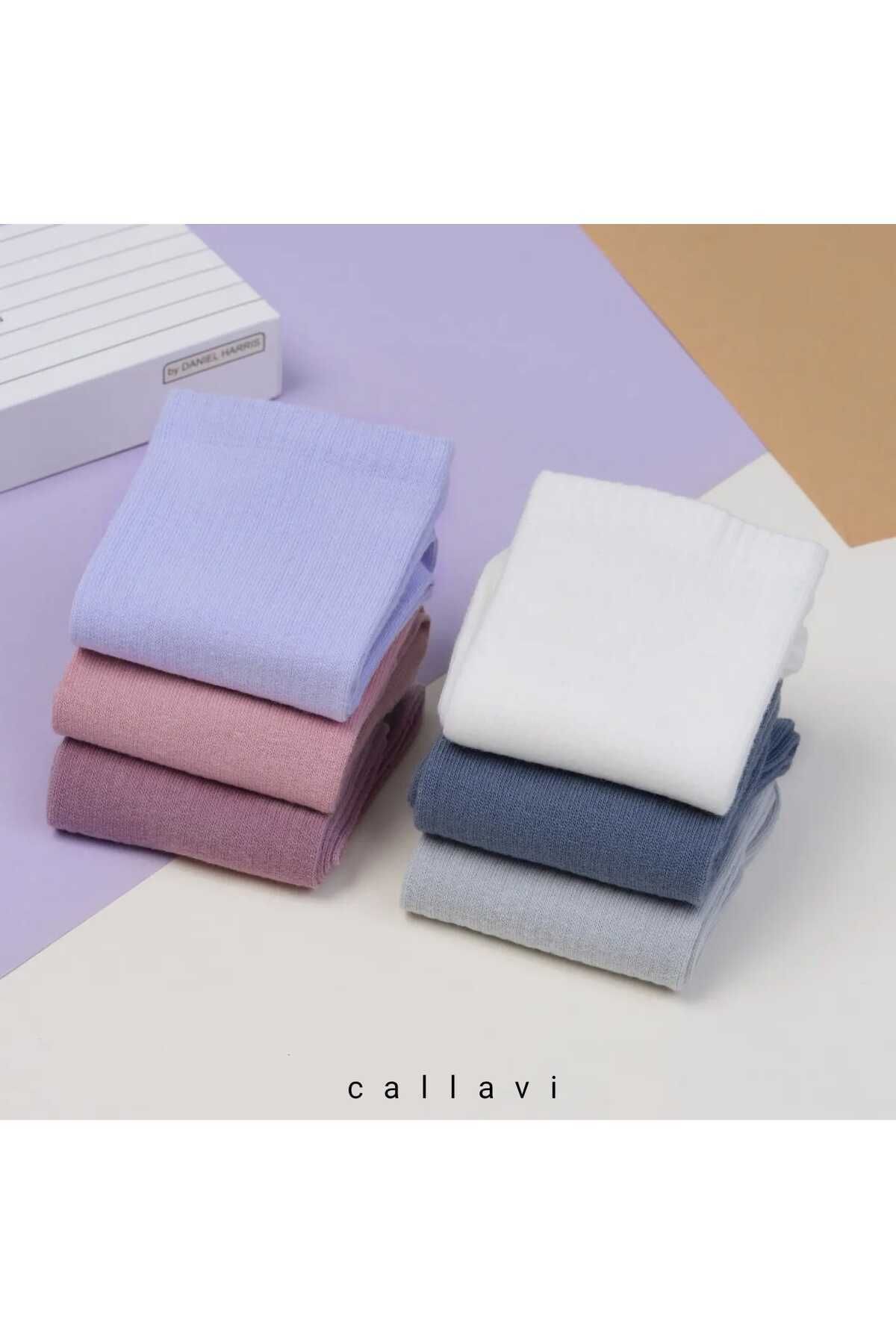 calantor-Колежански чорапи, памучни чорапи, в кутия с 6 чифта 5