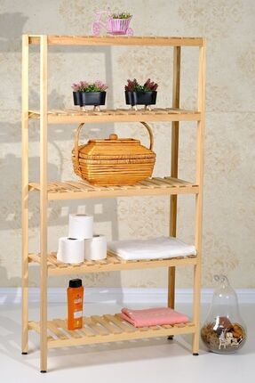 MFG AHŞAP Mfg Ahsap Achernar Ahşap Banyo Dolabı Saksılık Ayakkabılık Çok Amaç...