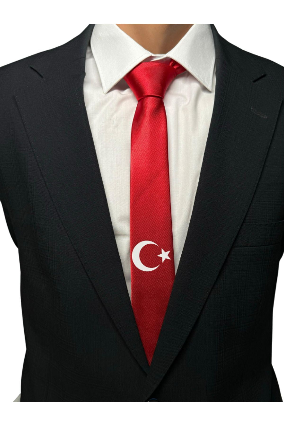 HARES Ay Yıldız Baskılı Kravat