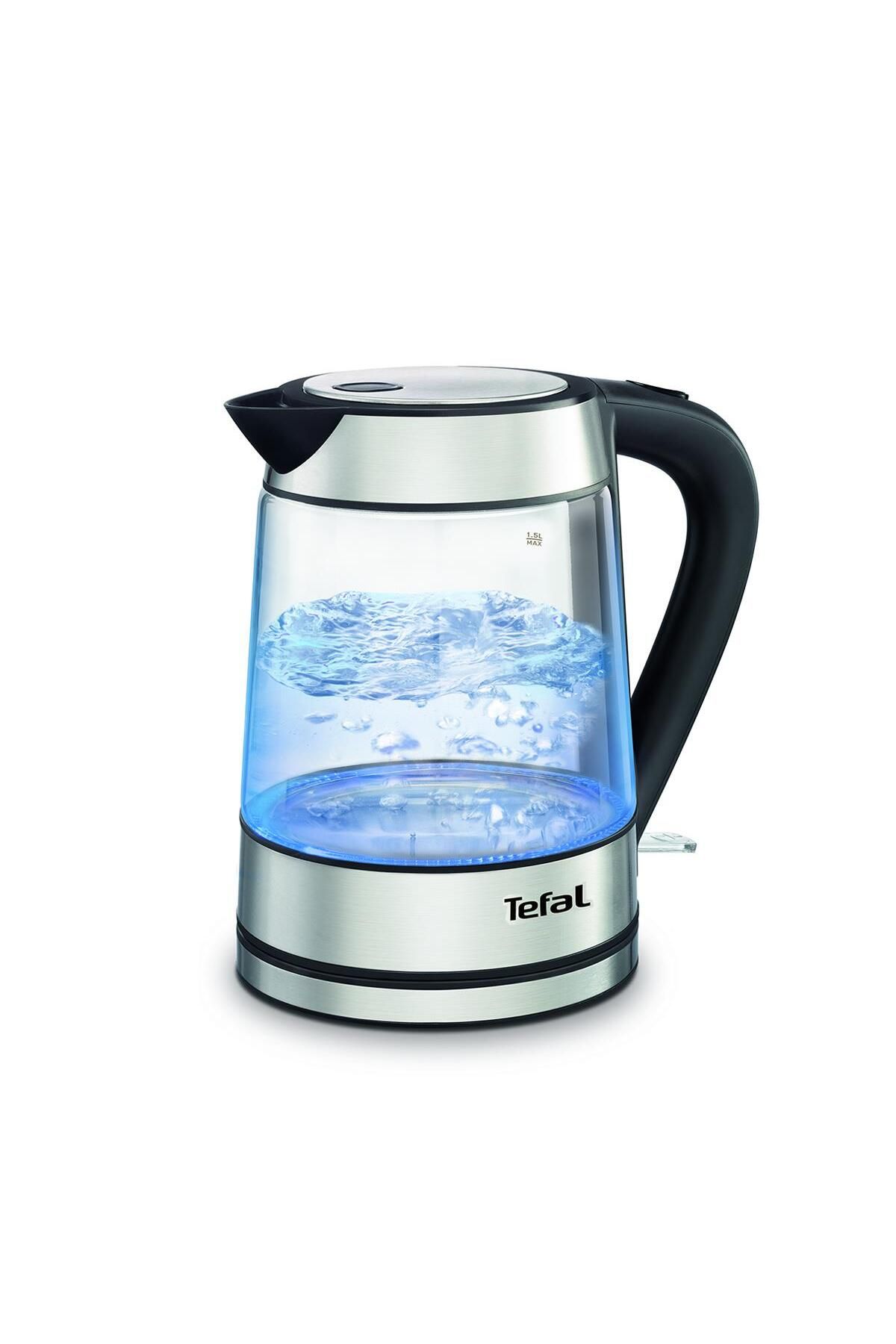 TEFAL Kı730d30 Işıklı Şeffaf Cam Su Isıtıcı, 1.7 Litre, 2200 Watt [ınox]