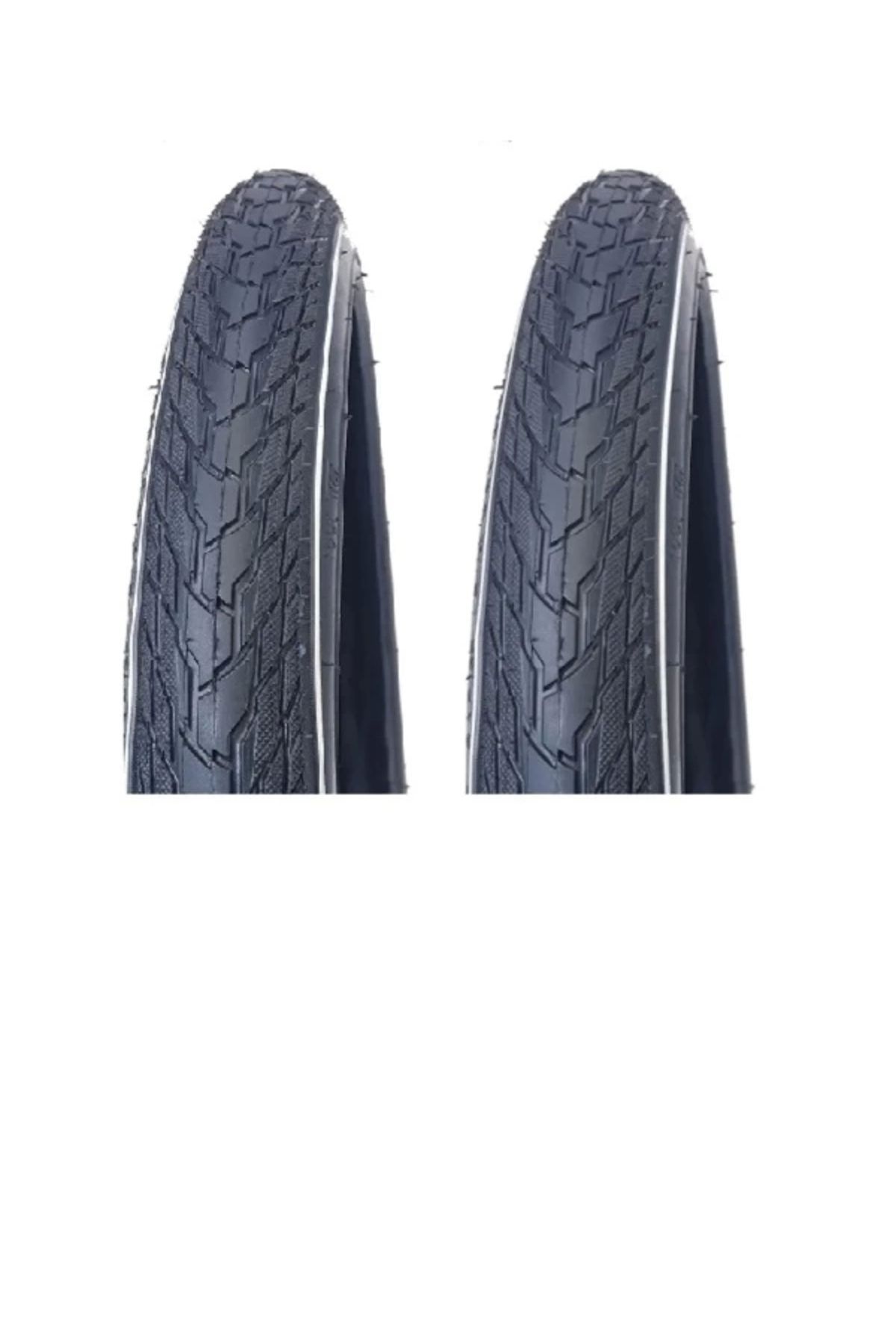 GRL-1 mm Armored Reflective Bicycle Outer Tire - 28 Rim 28x1.75 (700x45) (47-622) X 2 Pieces (5101) 1