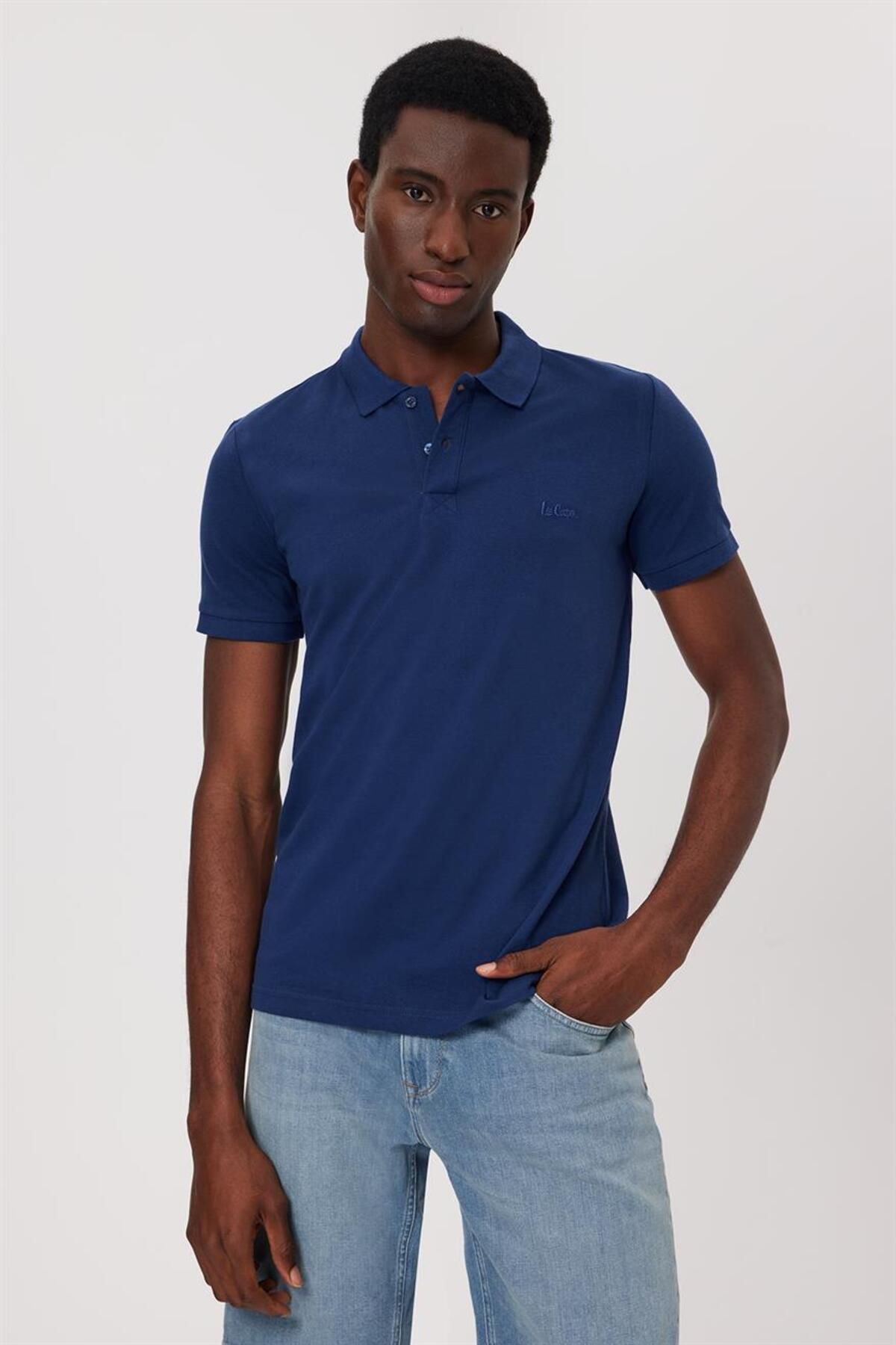 تی شرت آبی مردانه دوقلو اورجینال Lee Cooper