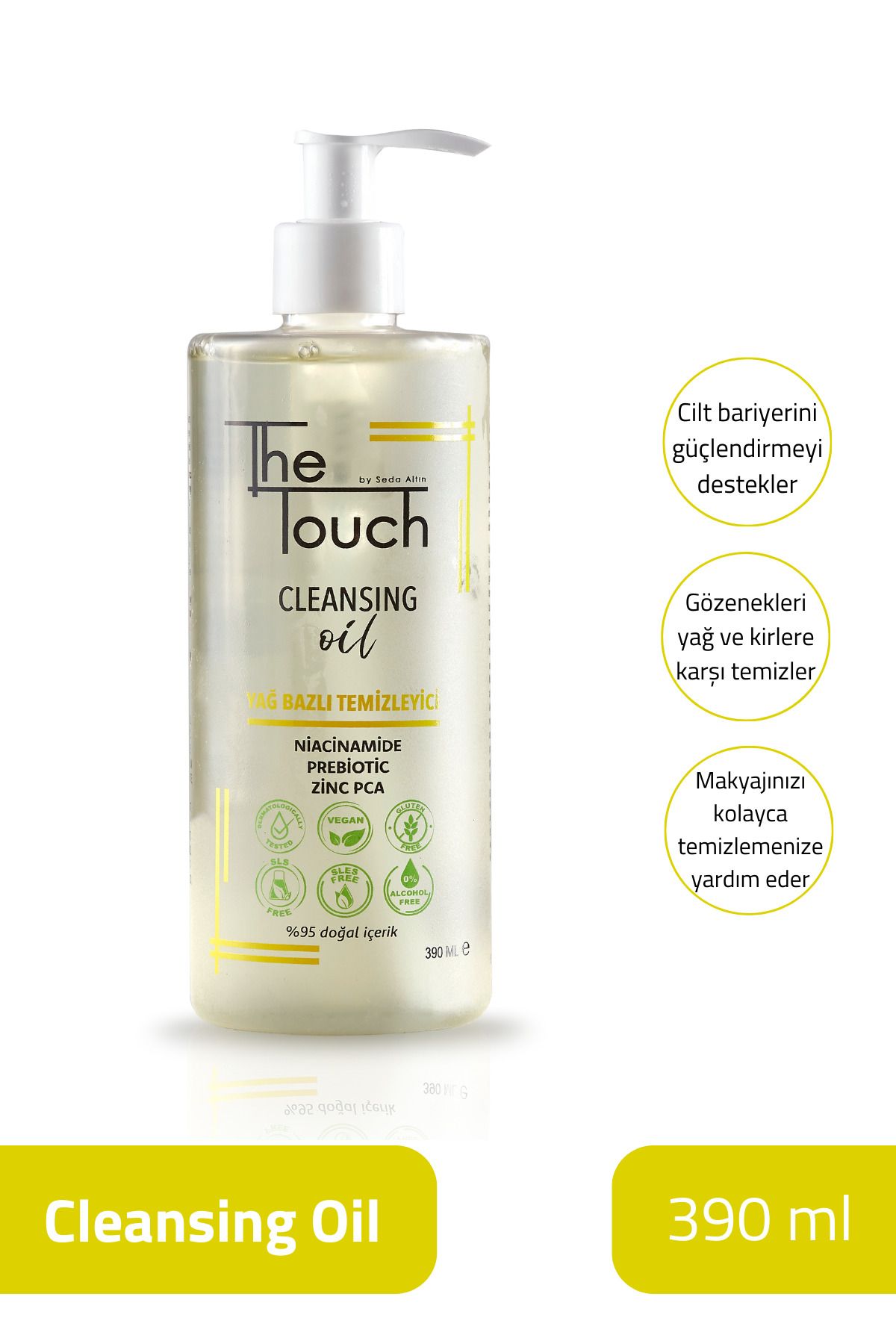 The Touch By Seda Altın-Cleansing Oil - Oil Based Cleanser - Cleansing Oil for Face and Body 390 ML 2