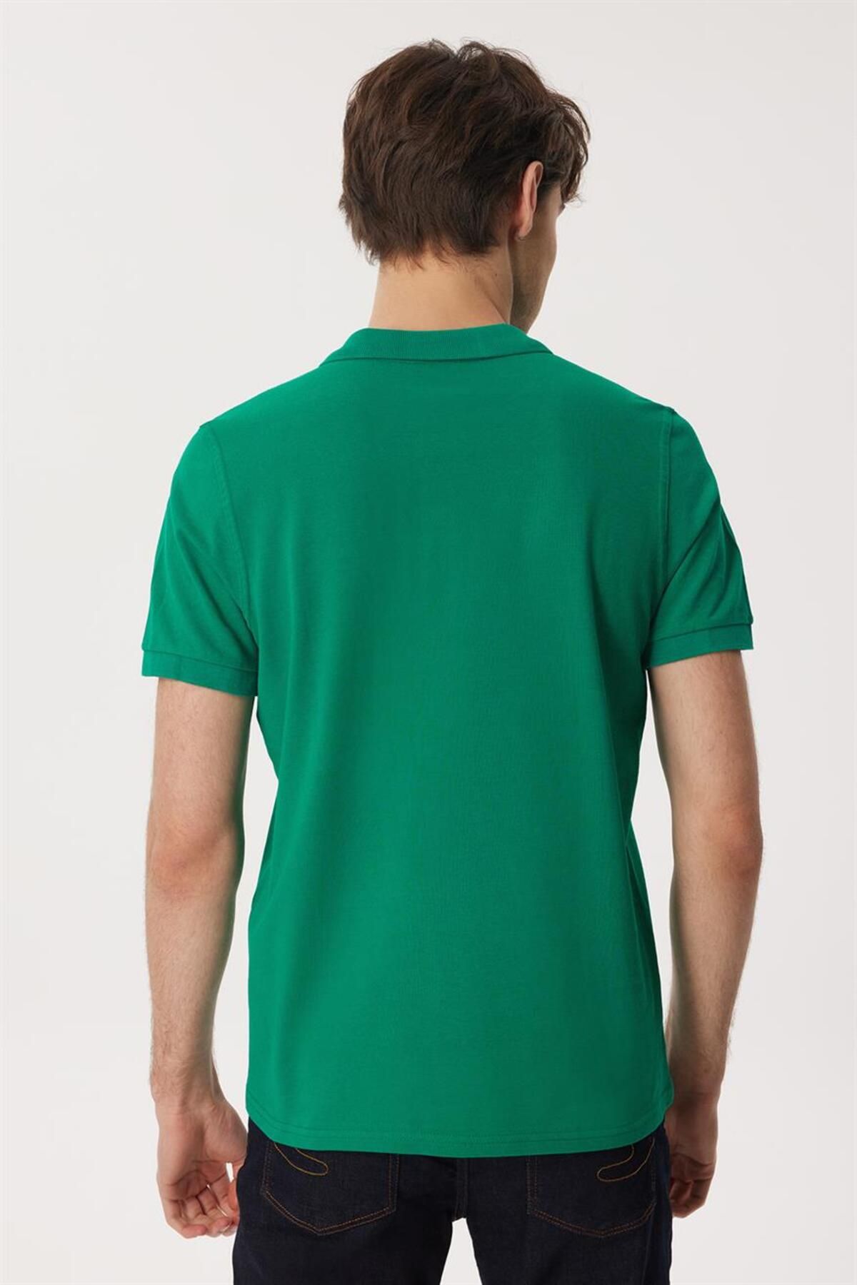 تی شرت سبز مردانه دوقلوهای Yaka Live Green اورجینال Lee Cooper
