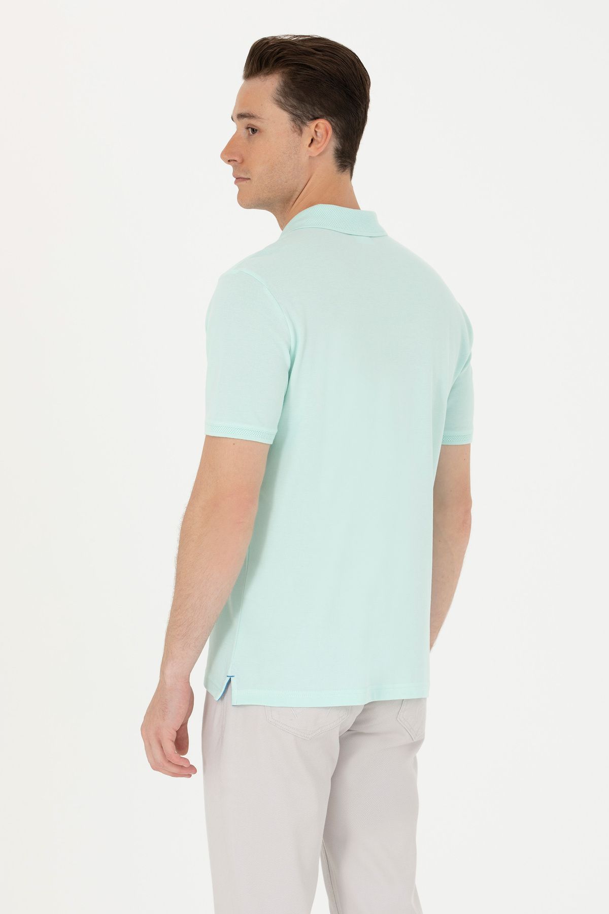 تی شرت یقه پولو سبز مردانه نر نیل یاکا U.S. Polo Assn.