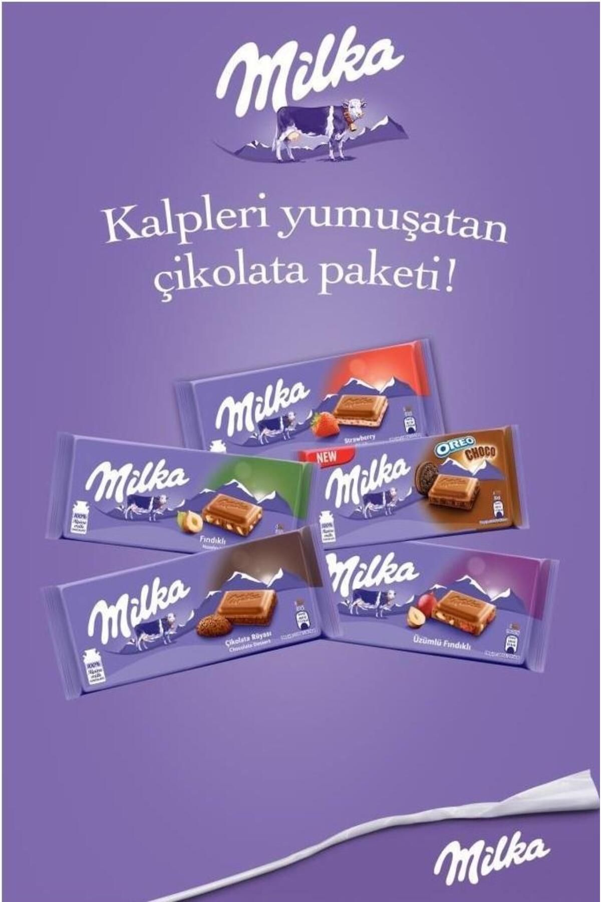 Milka Mılka Lezzet Paketi (5 Adet Tablet Çikolata)