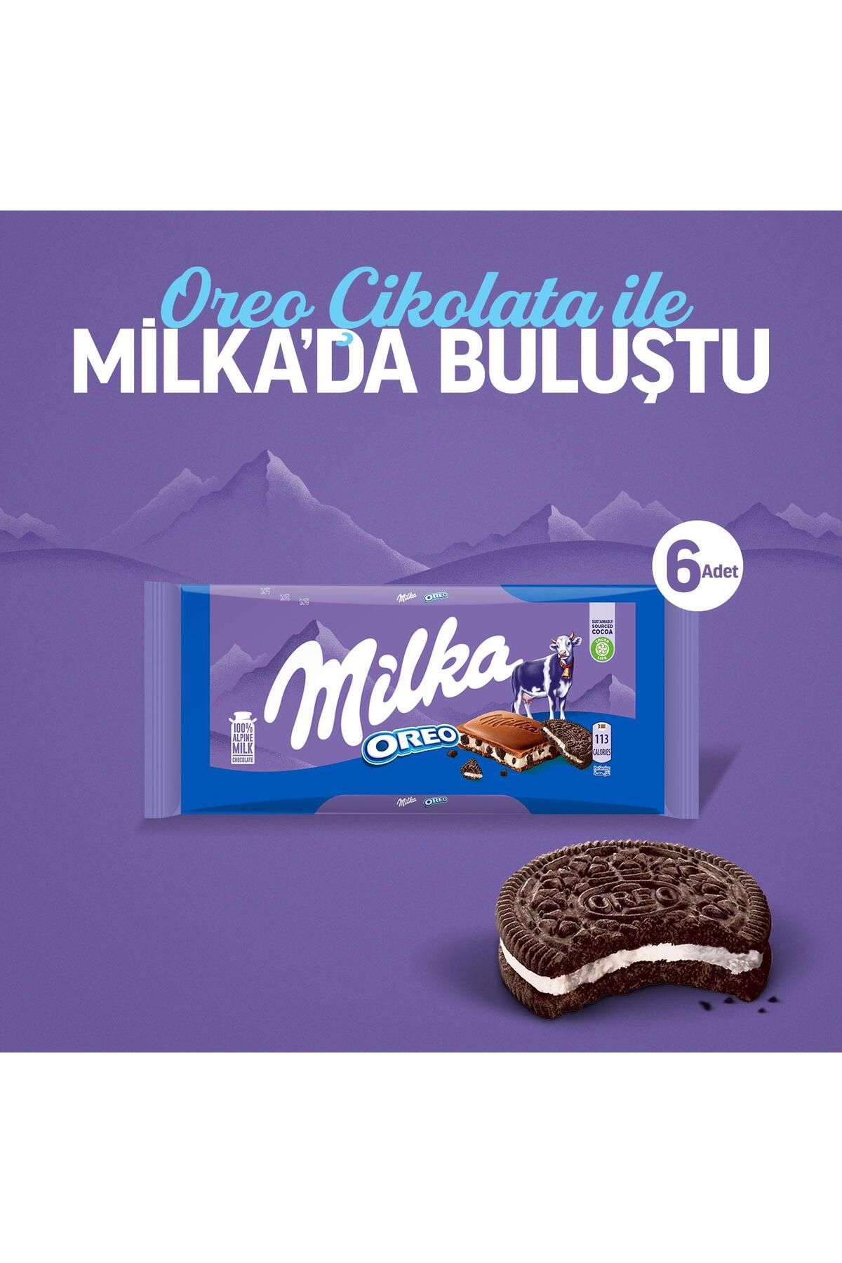 Milka Oreo Tablet Çikolata 100 gr - 6 Adet