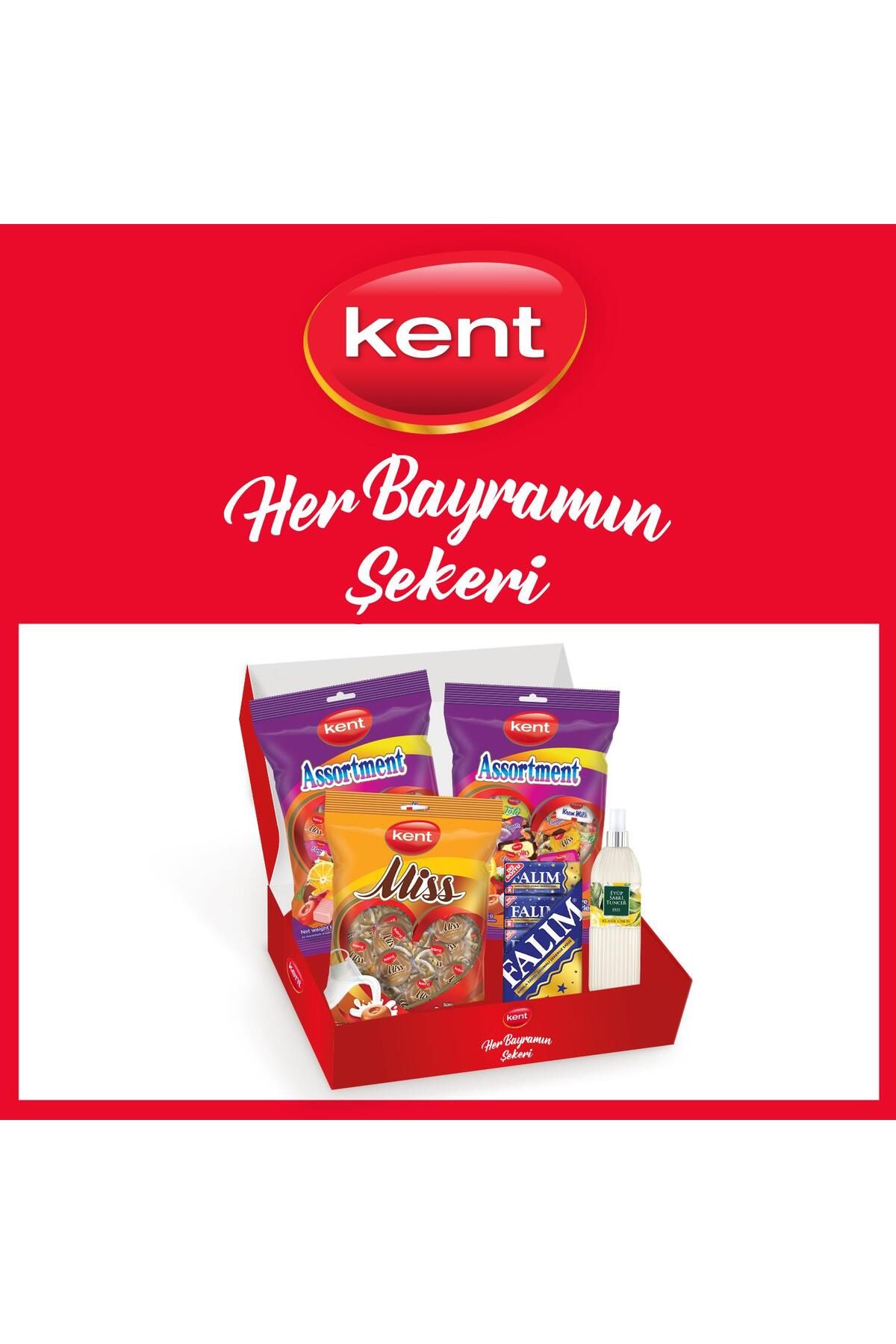 KENT Assortment&missbonbon Sütlü Bayram Şekeri 3'lü & Falım Damla Sakızı-eyüp Sabri Tuncer Kolonya