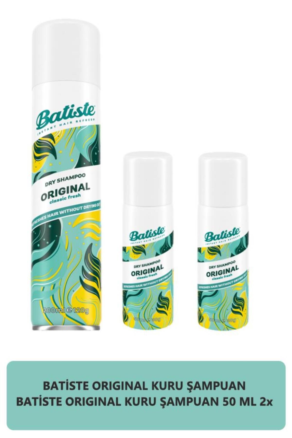 Batiste Kuru Şampuan Orıgınal 200 ml Kuru Şampuan Orıgınal 50 ml X2