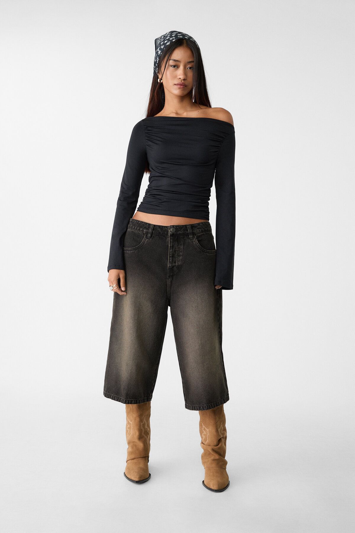 Stradivarius Oversize Bermuda Jort