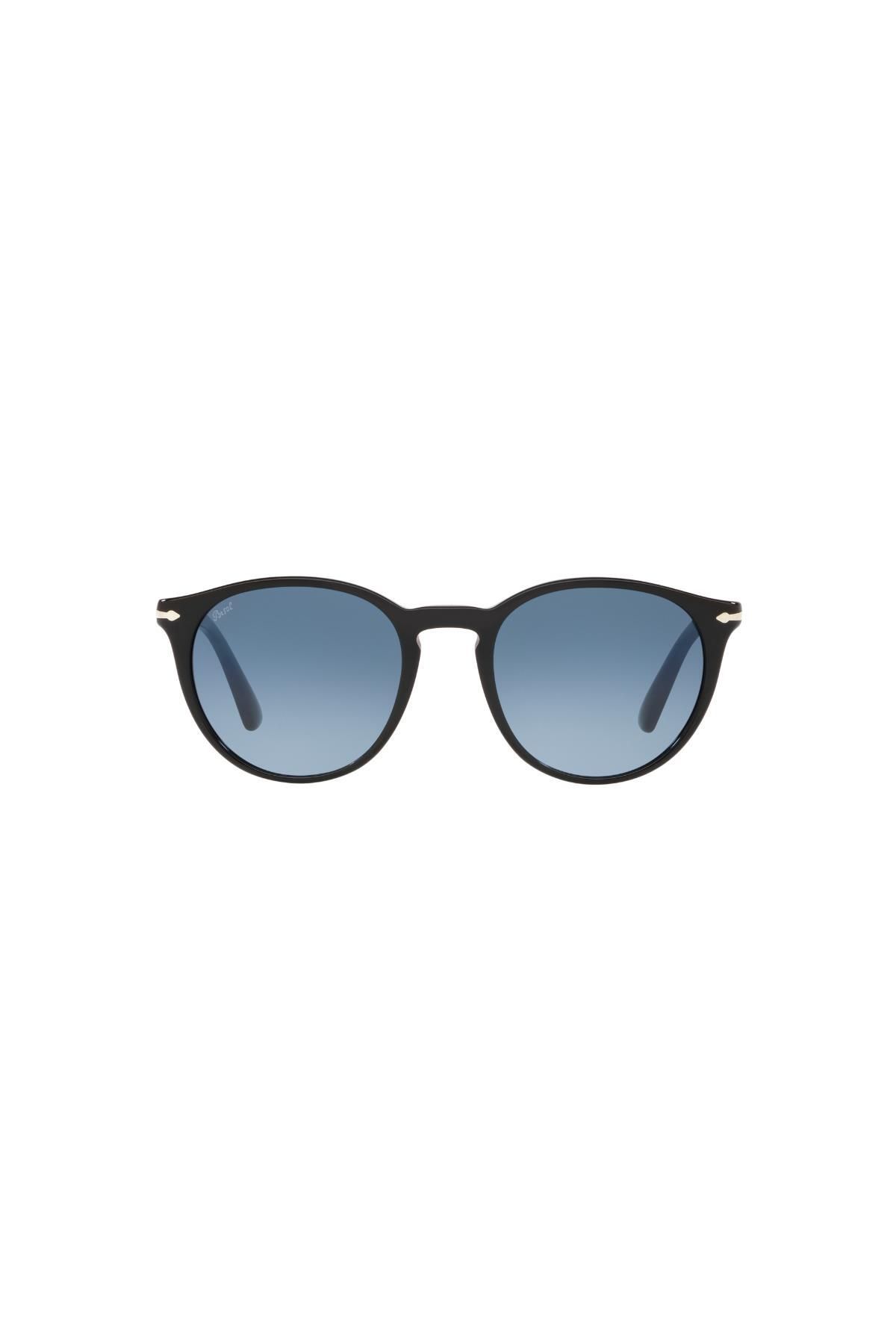 عینک آفتابی مشکی مردانه و زنانه سیاه 3152s 9014 Q8 49 20 Persol