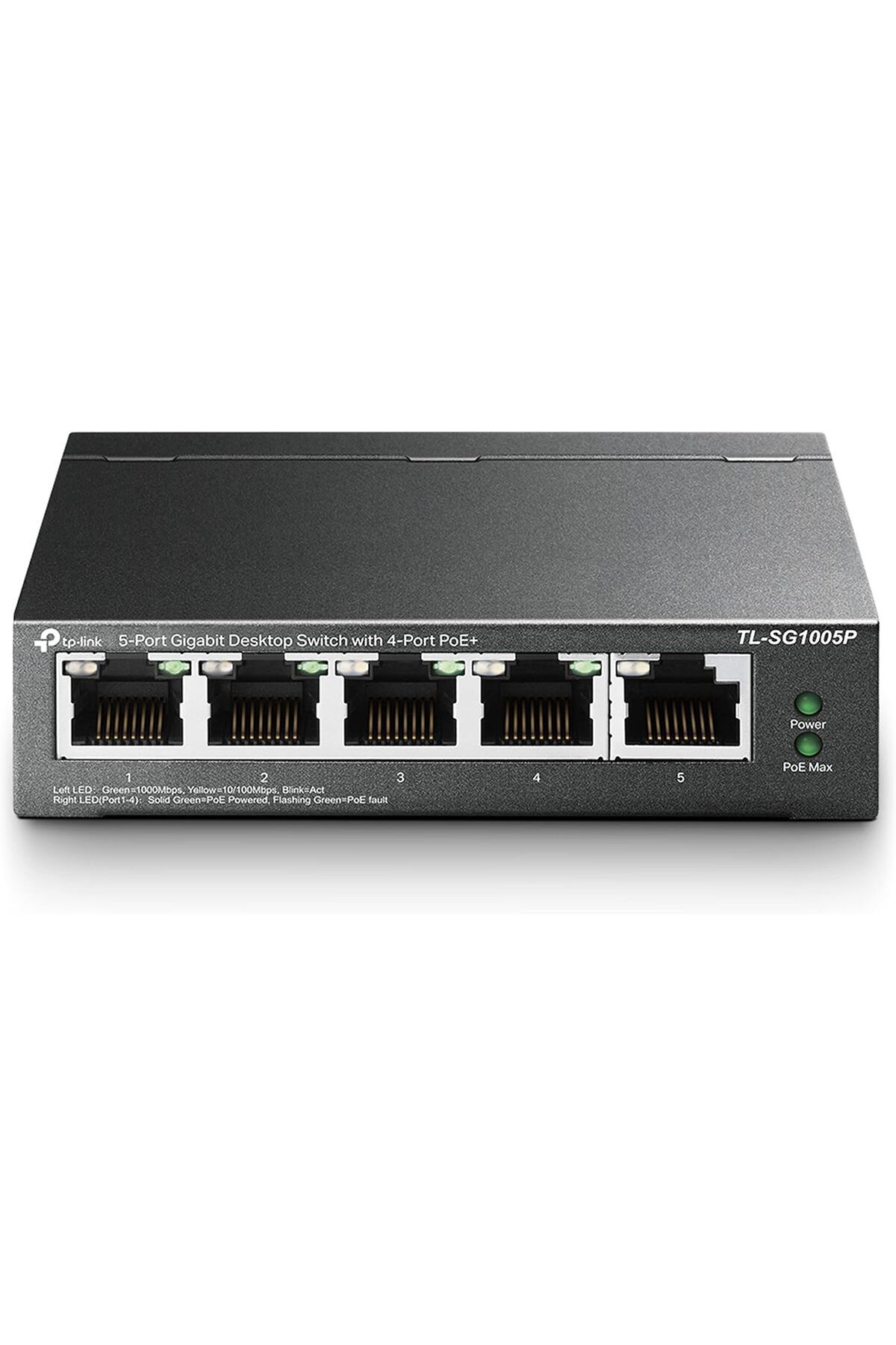 STOREMAX TL-SG1005P, 5-Port Gigabit Desktop Switch with 4-Port PoE+ mhmt 1053513