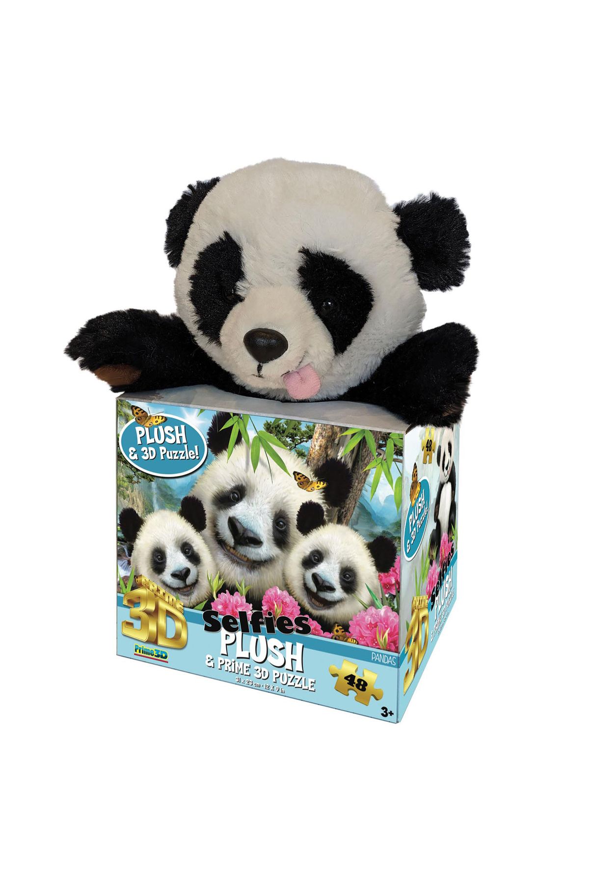 Prime 3D - Panda Pelüş ve Selfie 48 Parça Puzzle 15800