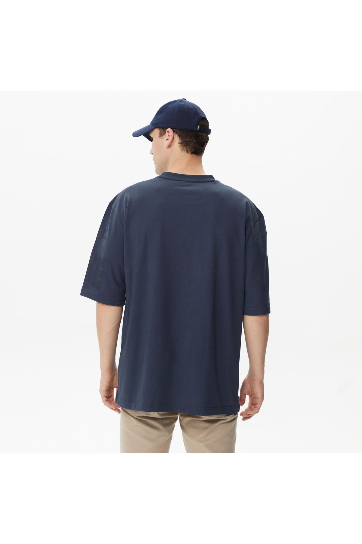 تی شرت آبی مردانه اصلی Lacoste