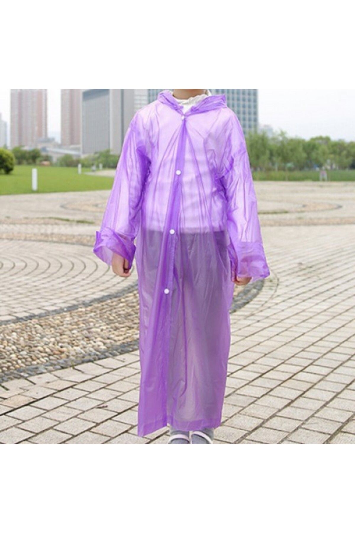 Asimmim-Nylon Pocket Raincoat 1