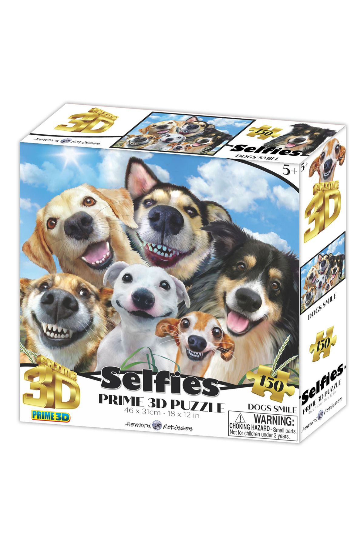 Prime 3D - Gülen Köpek Selfie 150 Parça Puzzle 20898