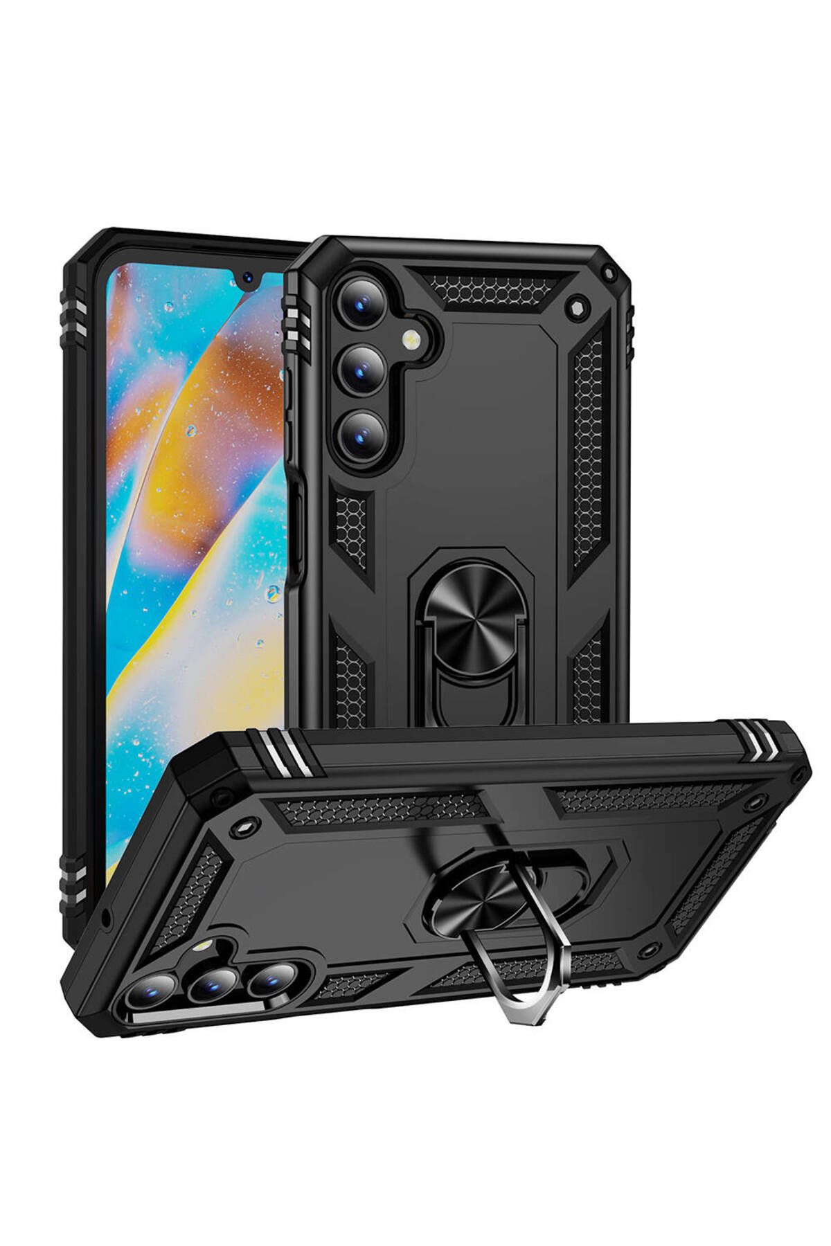 gaappy Mega R Serisi Samsung Galaxy A15 Siyah Kapak