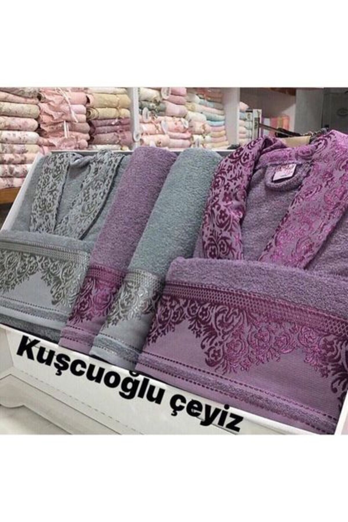 Fiesta 537 Yıldız Desen Gri-mürdüm