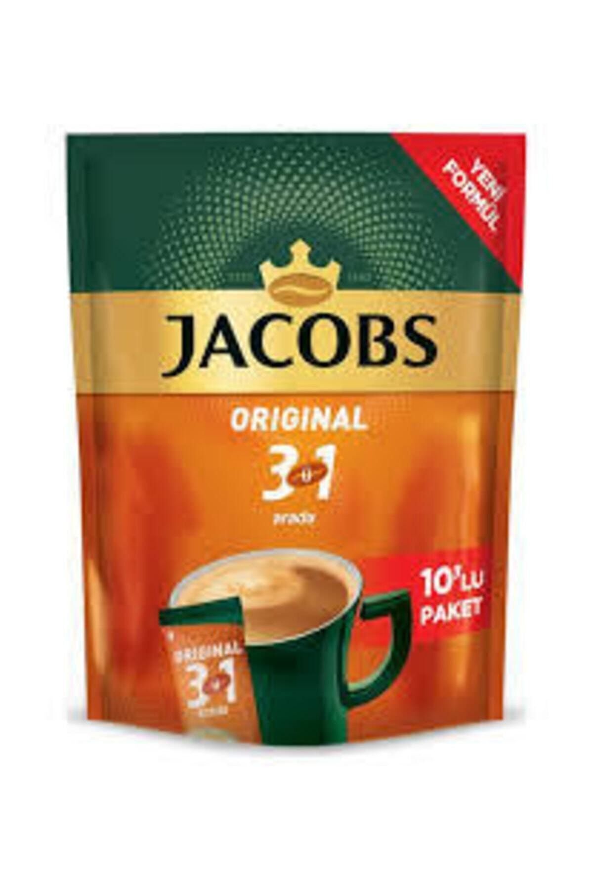 Jacobs 3'ü 1 Arada Karışım Kahve 10'lu Paket