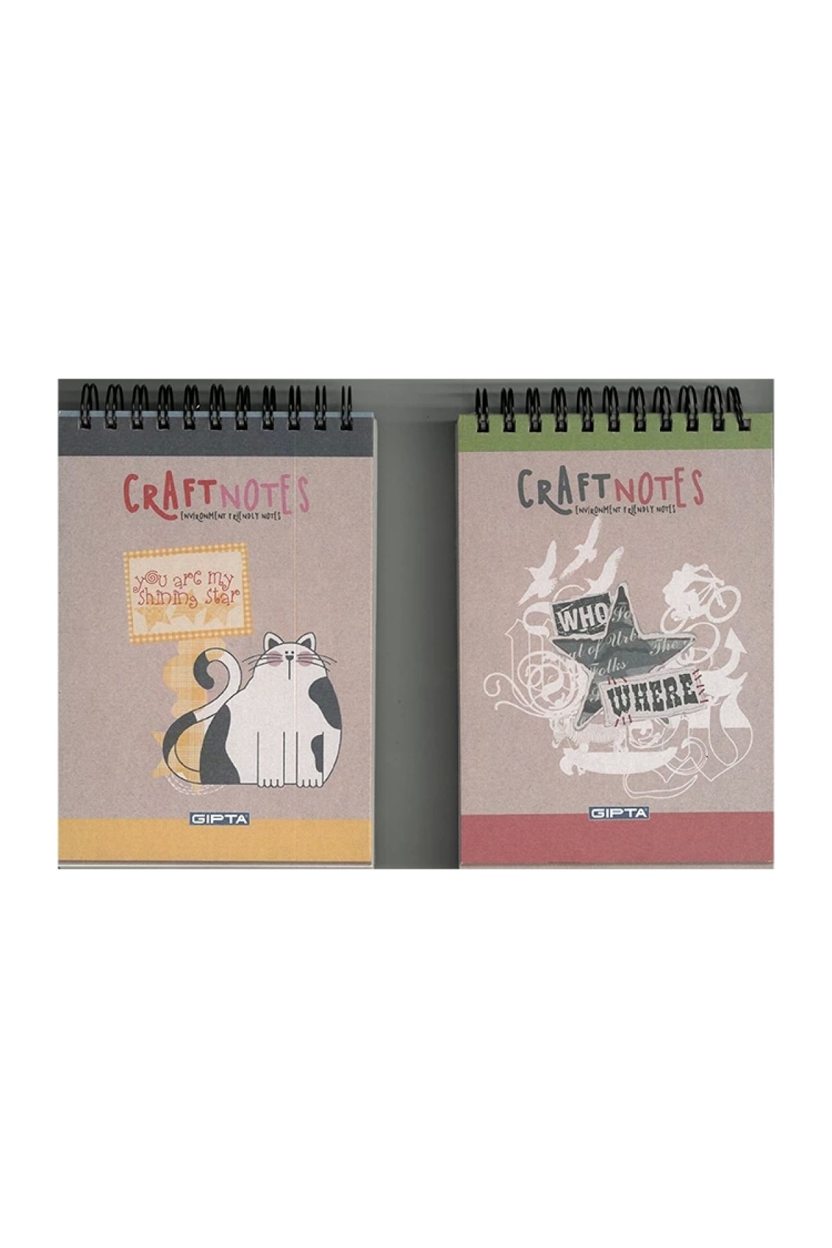Gıpta-Gipta Craft A6 Spiraled Hard Cover 100 Yp Unlined Memo Pad Notebook 4
