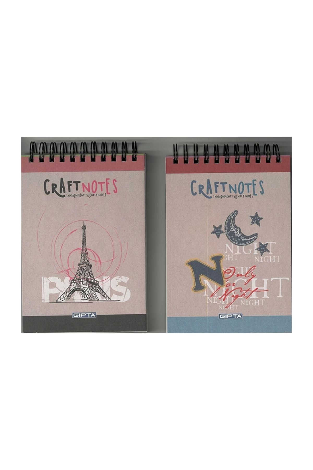 Gıpta-Gipta Craft A6 Spiraled Hard Cover 100 Yp Unlined Memo Pad Notebook 3