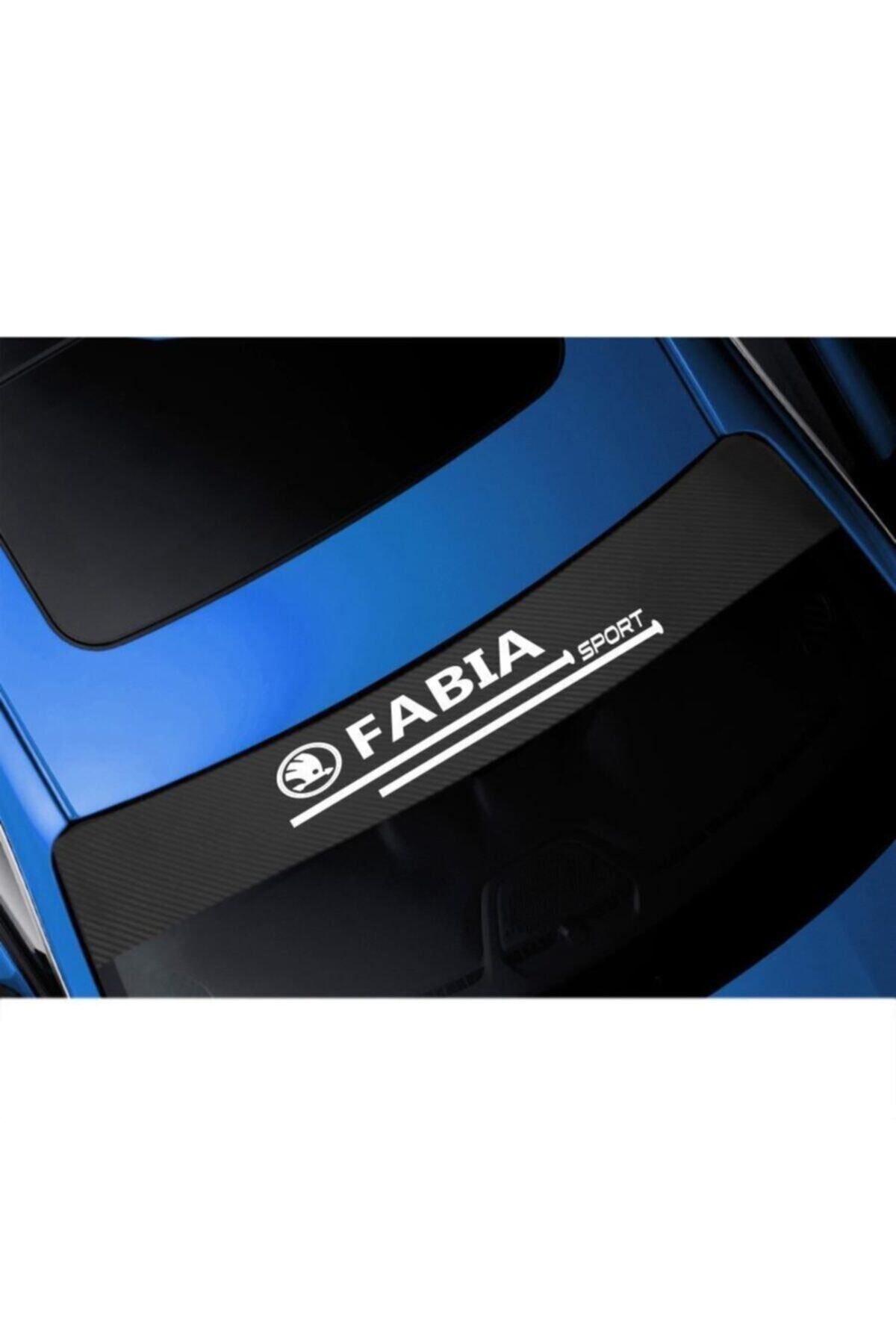 Anılfashion-Carbon Windshield Auto Sticker For Skoda Fabia 2