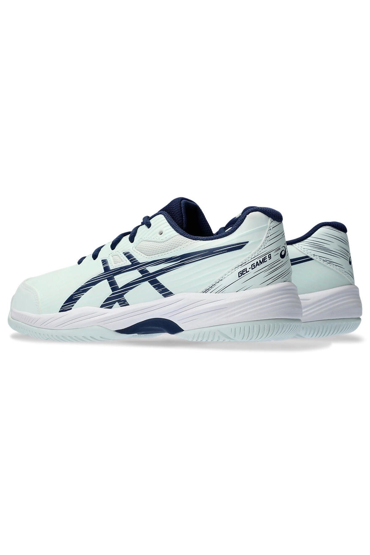 Asics-حذاء تنس للأطفال باللون الأخضر للجنسين من Gel-Game 9 GS - 1044a052-300 4