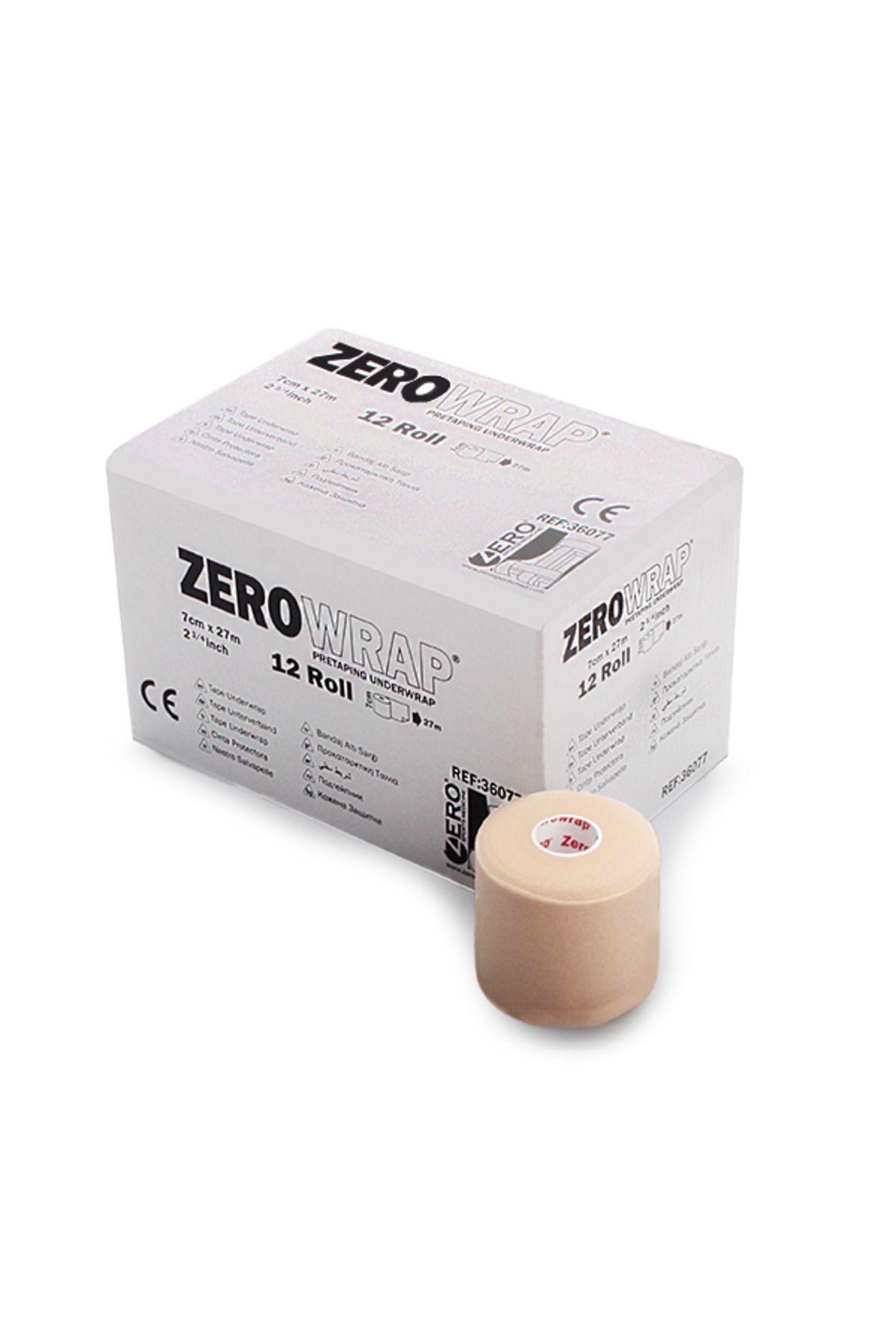 Cramer-Zerowrap Tape Underwrap Bandage Sponge 7cm X 27m 3