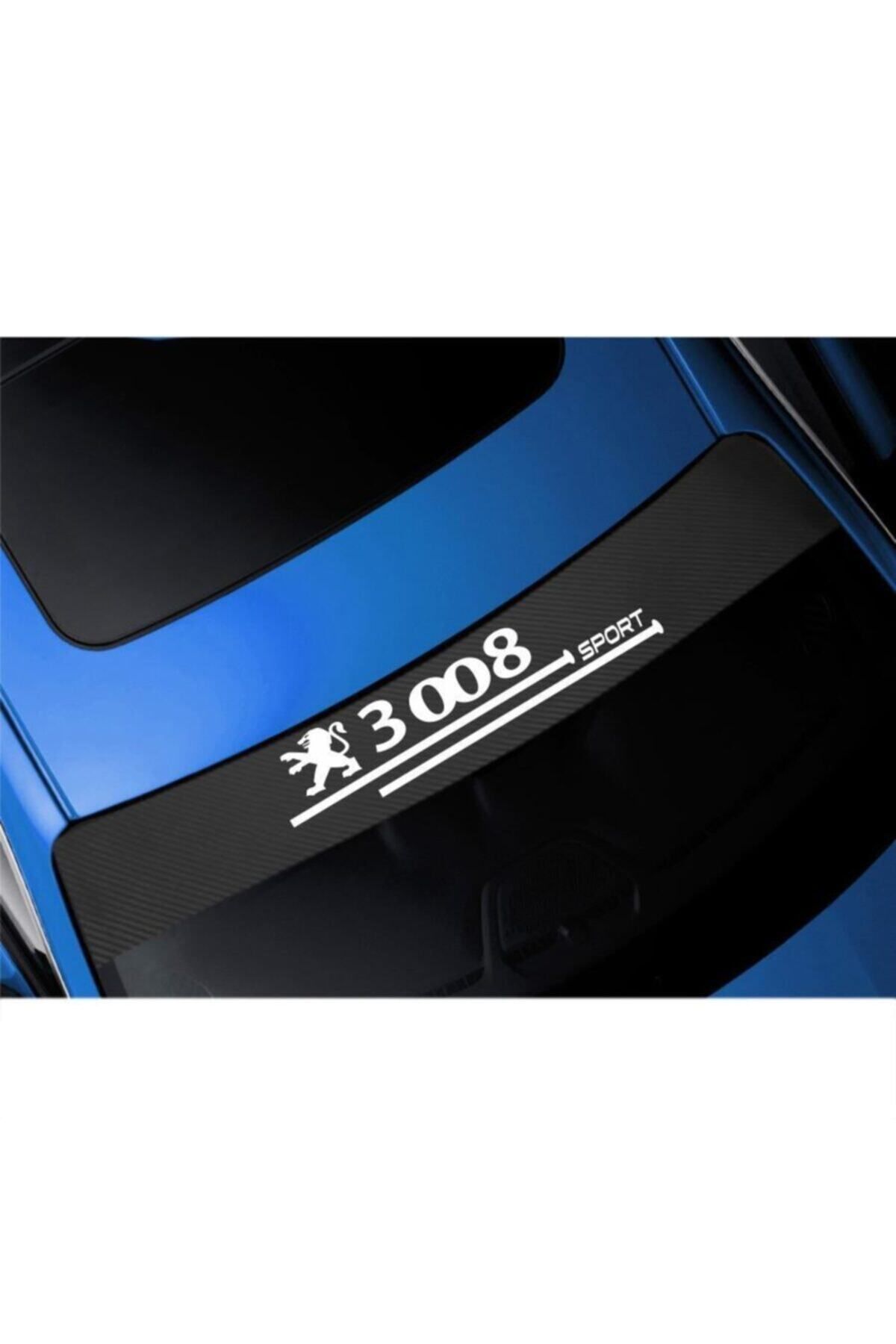 Anılfashion-Carbon Front Windshield Auto Sticker For Peugeot 3008 2