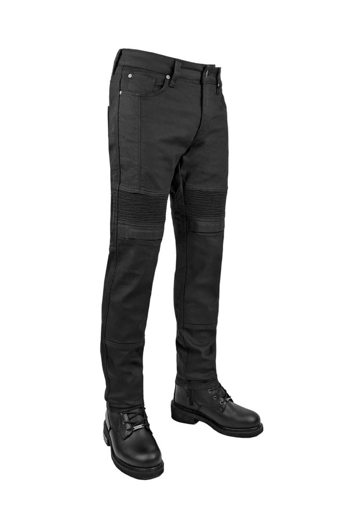 The Biker Jeans-Thebikerjeans Black Iron Flexi V4 Protect Motorcycle Jeans Men's 1