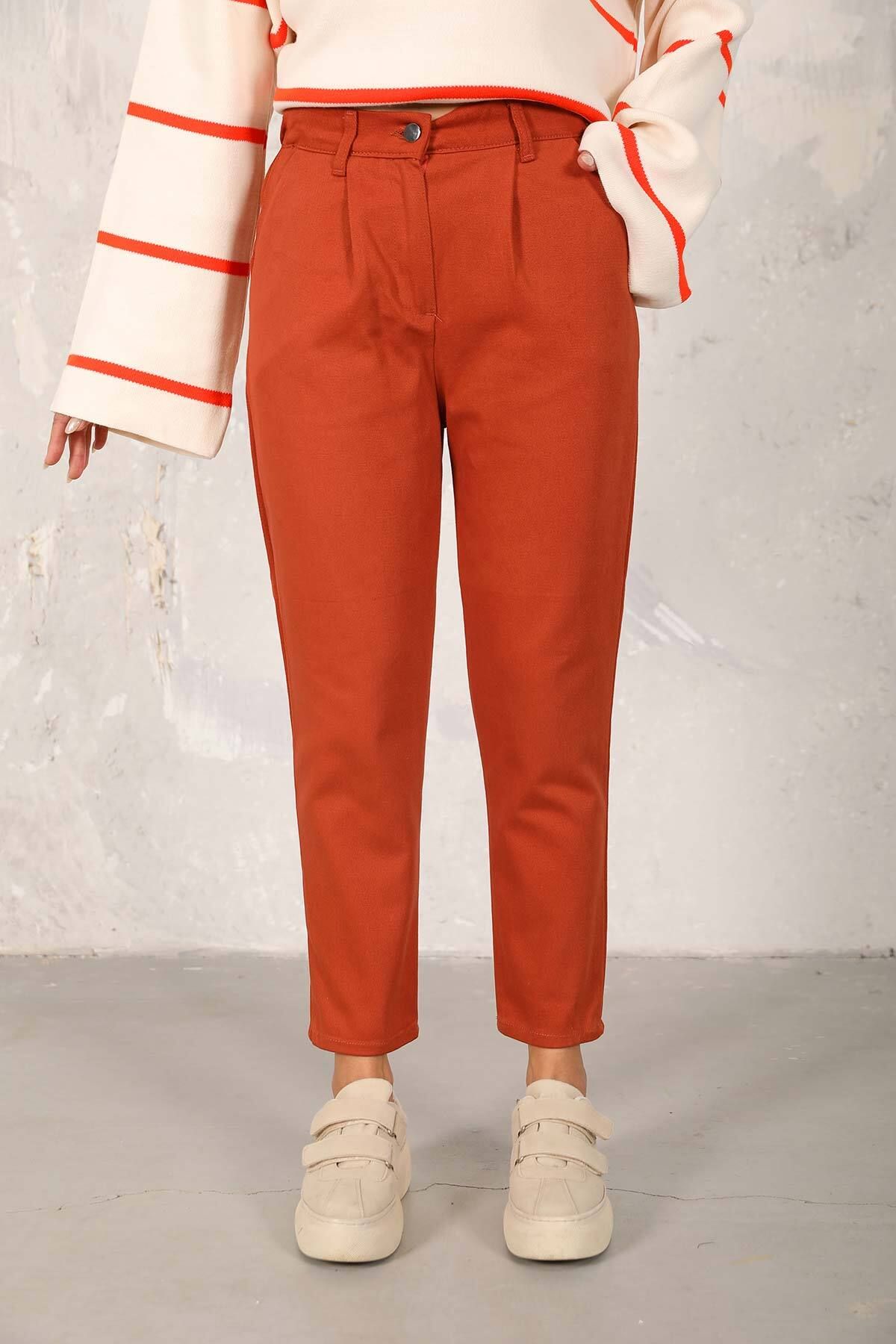 Melike Tatar-Tile Gabardine Trousers 32-0234-1 1