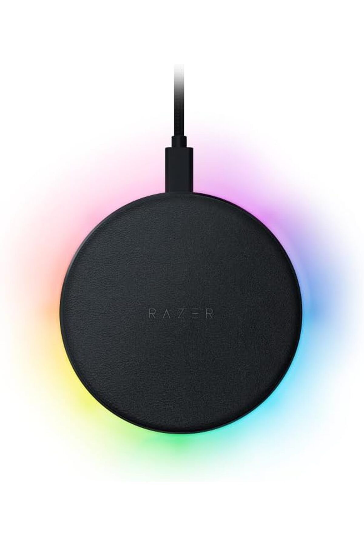 STOREMAX efshopx Charging Pad Chroma - Kablosuz hızlı şarj cihazı (10W, RGB aydınlatmalı kablosuz şarj