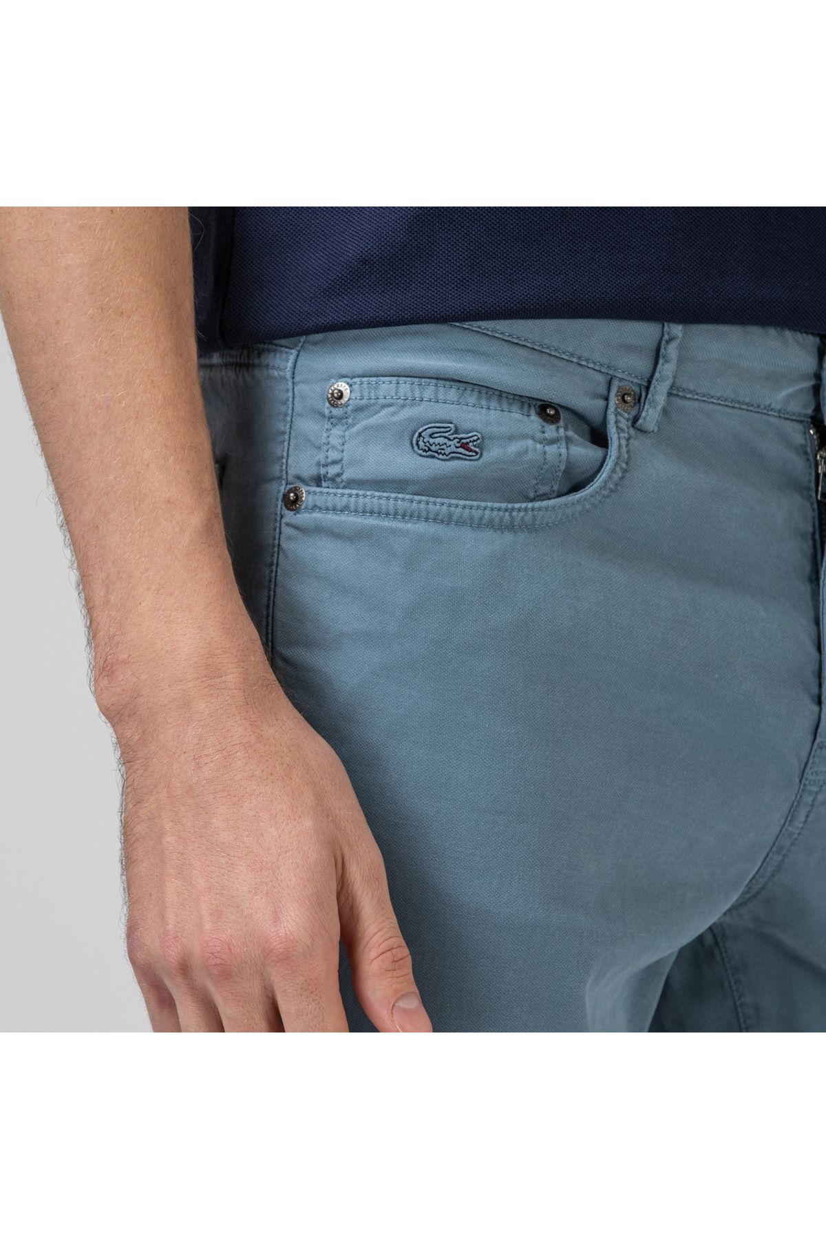 شلوار آبی مردانه باریک اورجینال Lacoste