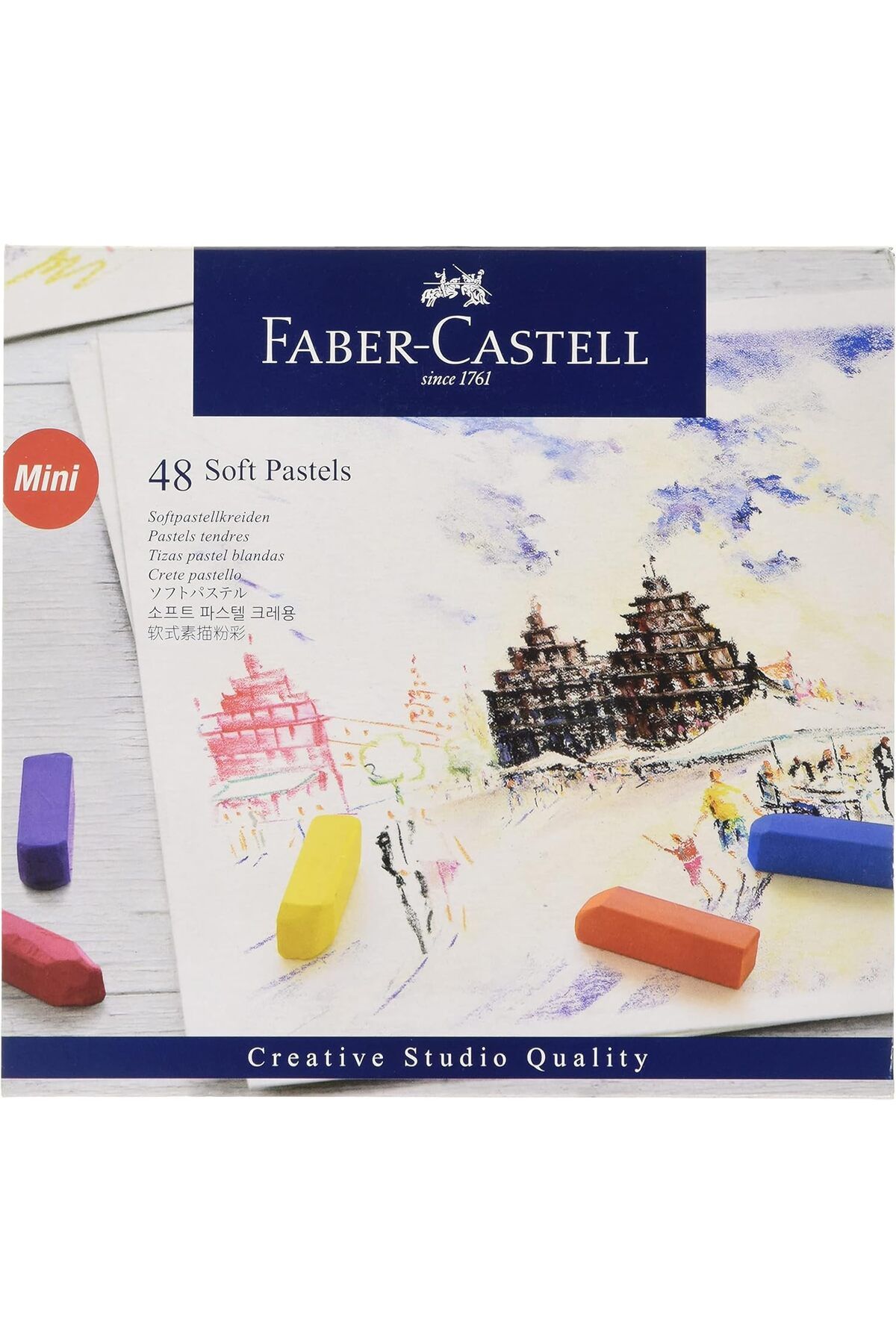 STOREMAX efshopx Creative Studio Mini Toz Pastel Boya (Soft), 48 Renk New Desing 1002192