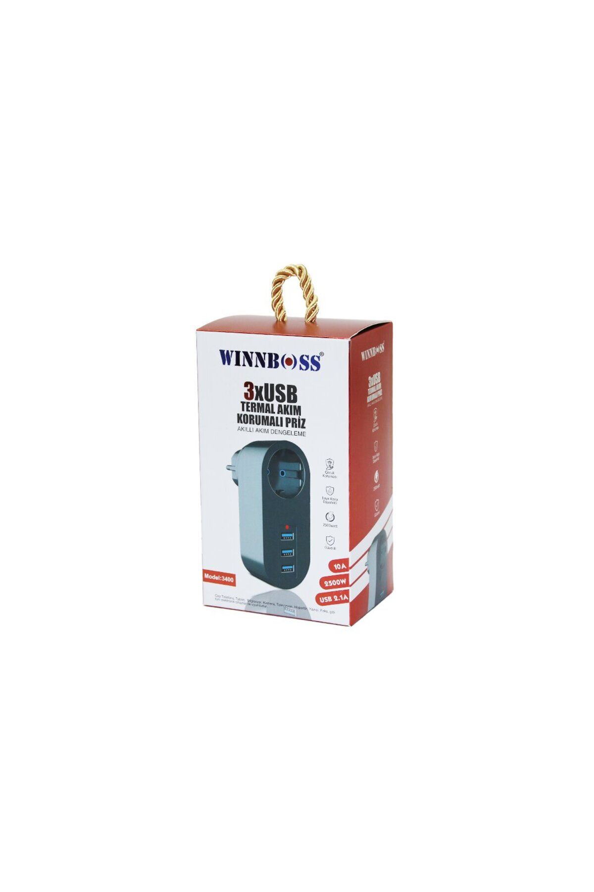 STOREMAX gelalpzr SİYAH TERMAL AKIM KORUMALI  1XPRİZ 3XUSB DUVAR TİPİ PRİZ 10A - 2500W aynet 1109110