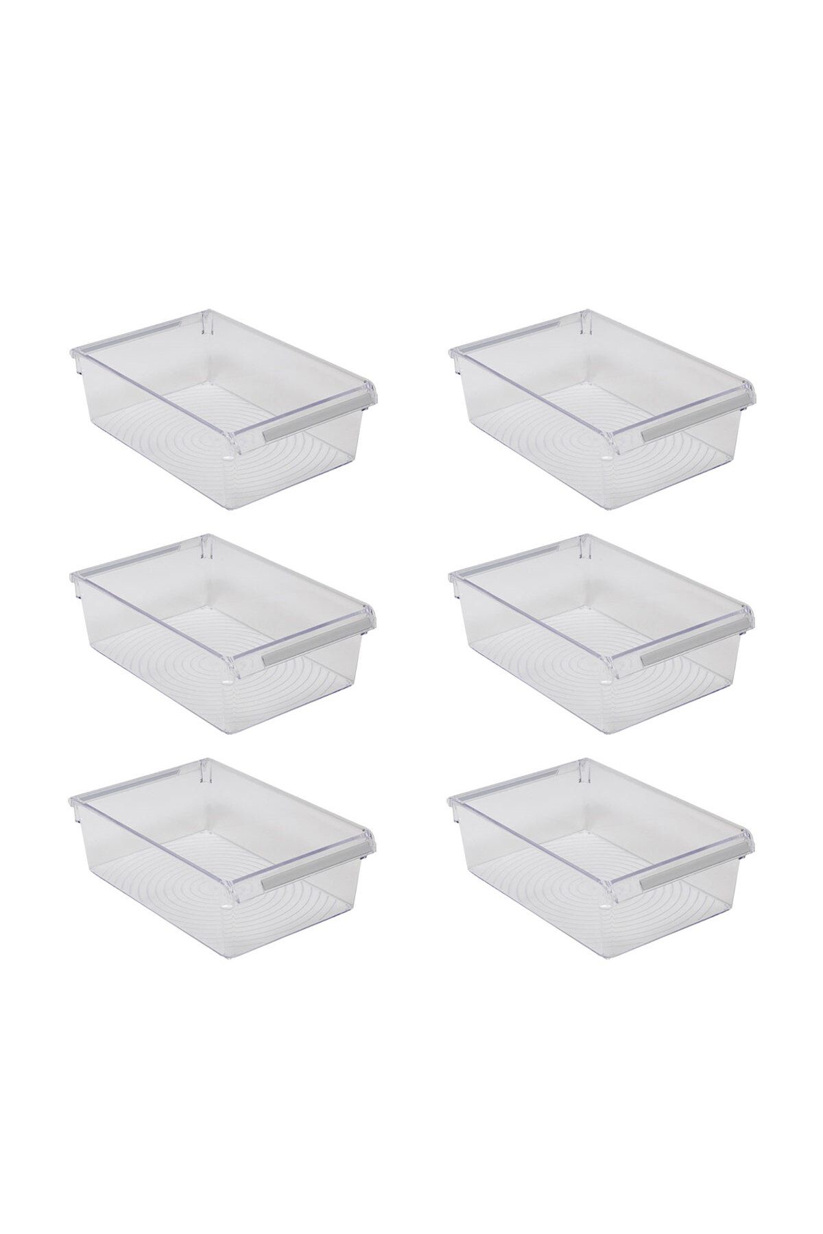 Prima Nova-Refrigerator Organizer In-Cabinet Organizer Storage Container 325*205*100 mm Transparent Set of 6 1