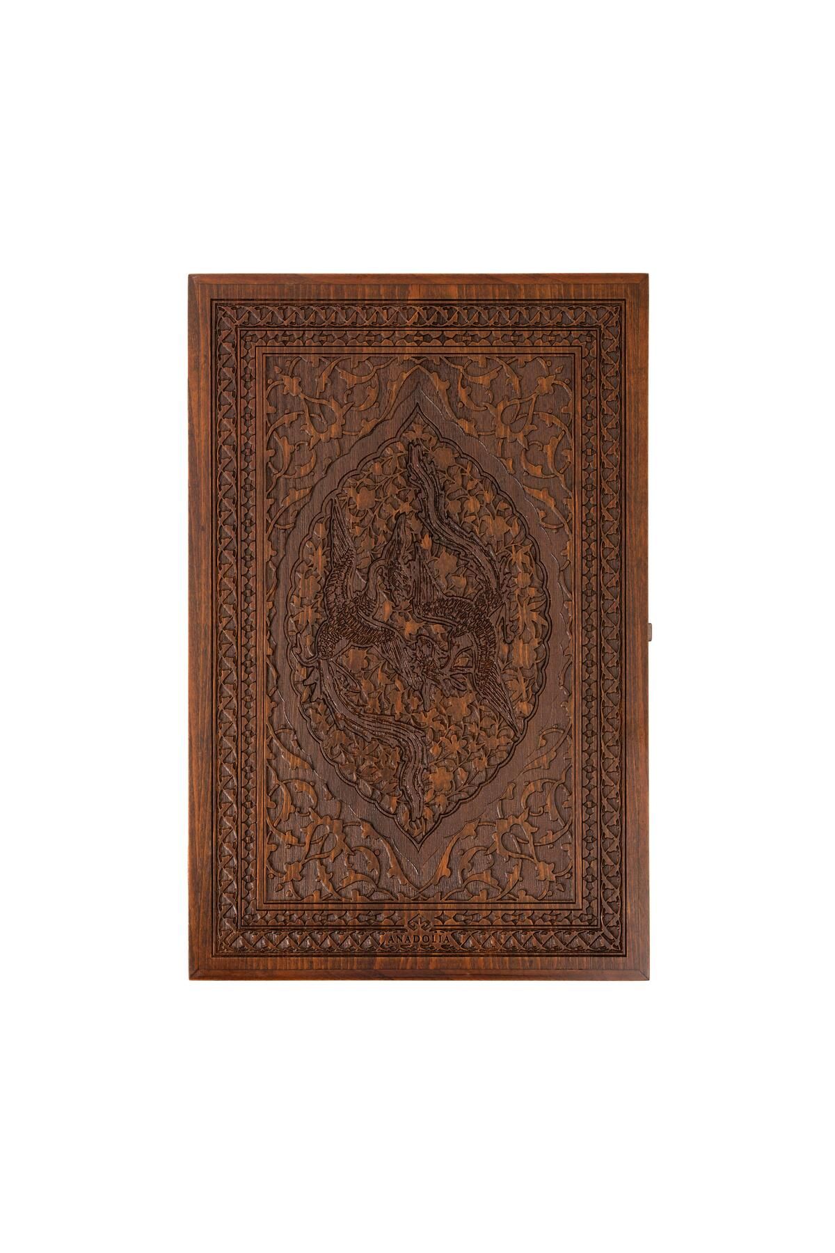 Anadolia-Emerald-ü Phoenix Motif Backgammon 6