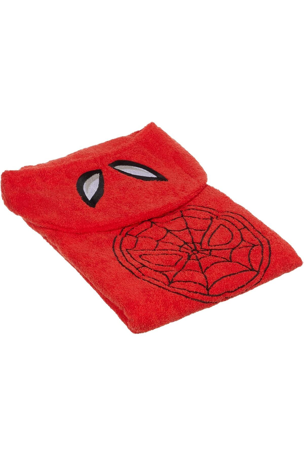 STOREMAX znnr Spiderman Lisanslı Karakter Baskılı%100 Pamuk Bebek Havlu Panço, Çok Renkli, 75x130 cm znn