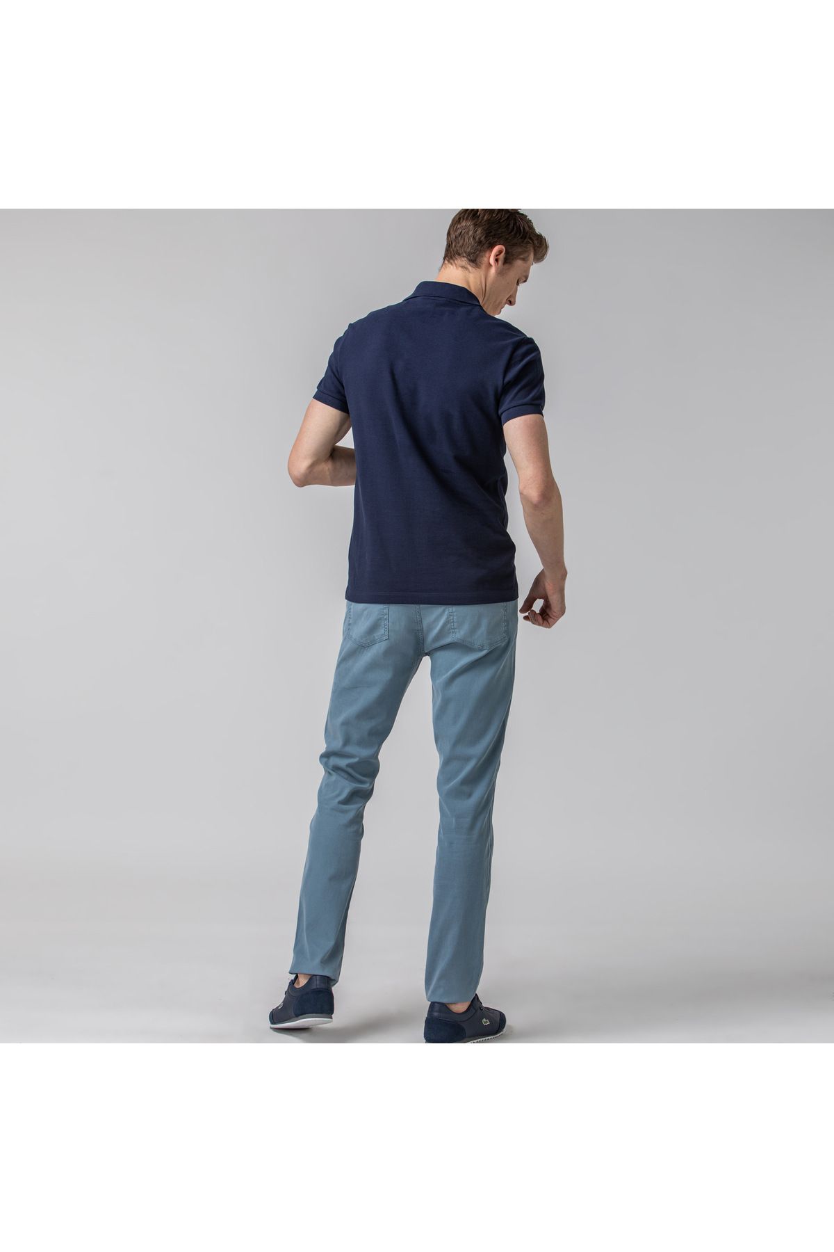 شلوار آبی مردانه باریک اورجینال Lacoste
