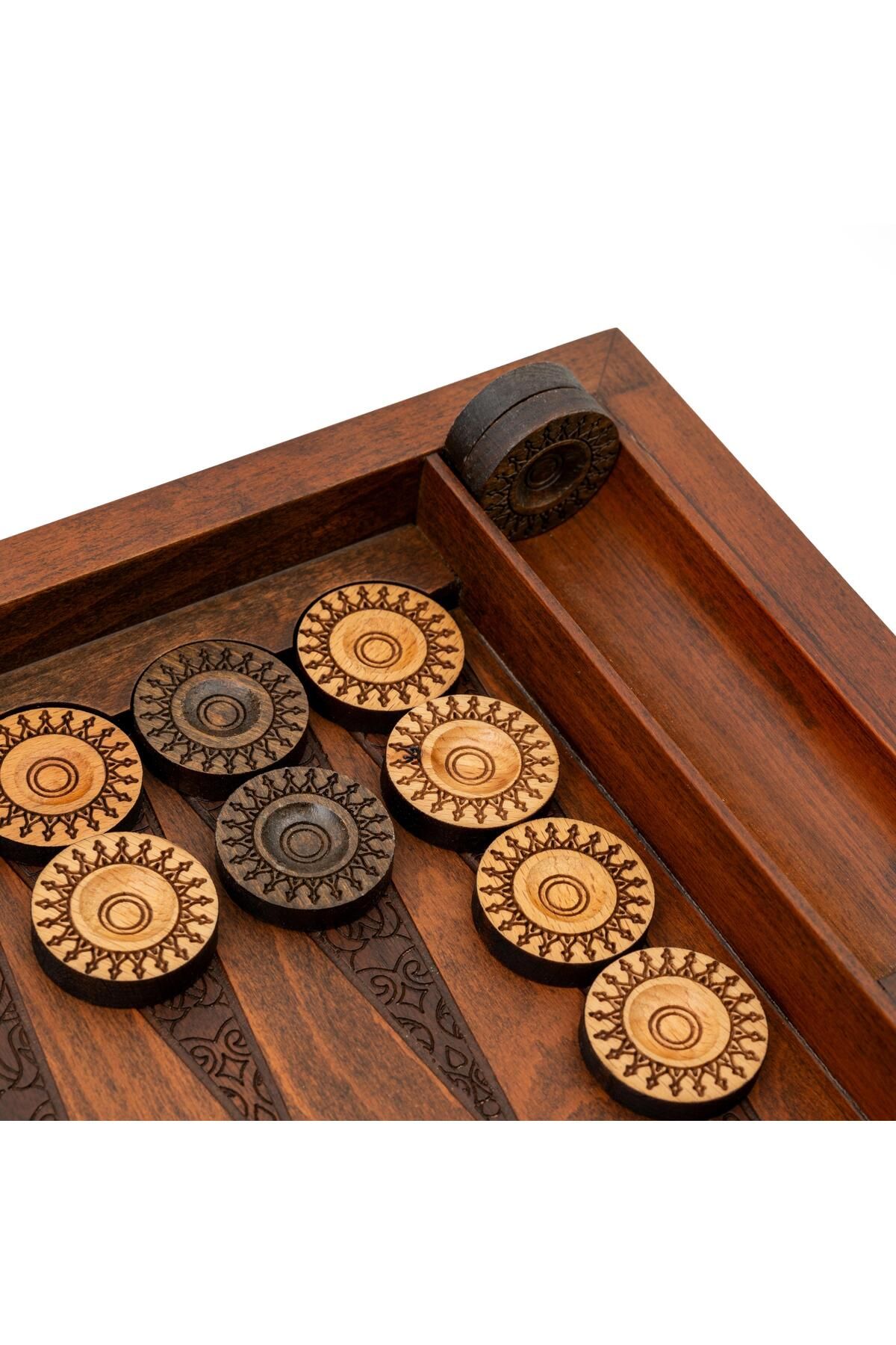 Anadolia-Wooden Backgammon Scale Set and 2 Piece Dice Set 3